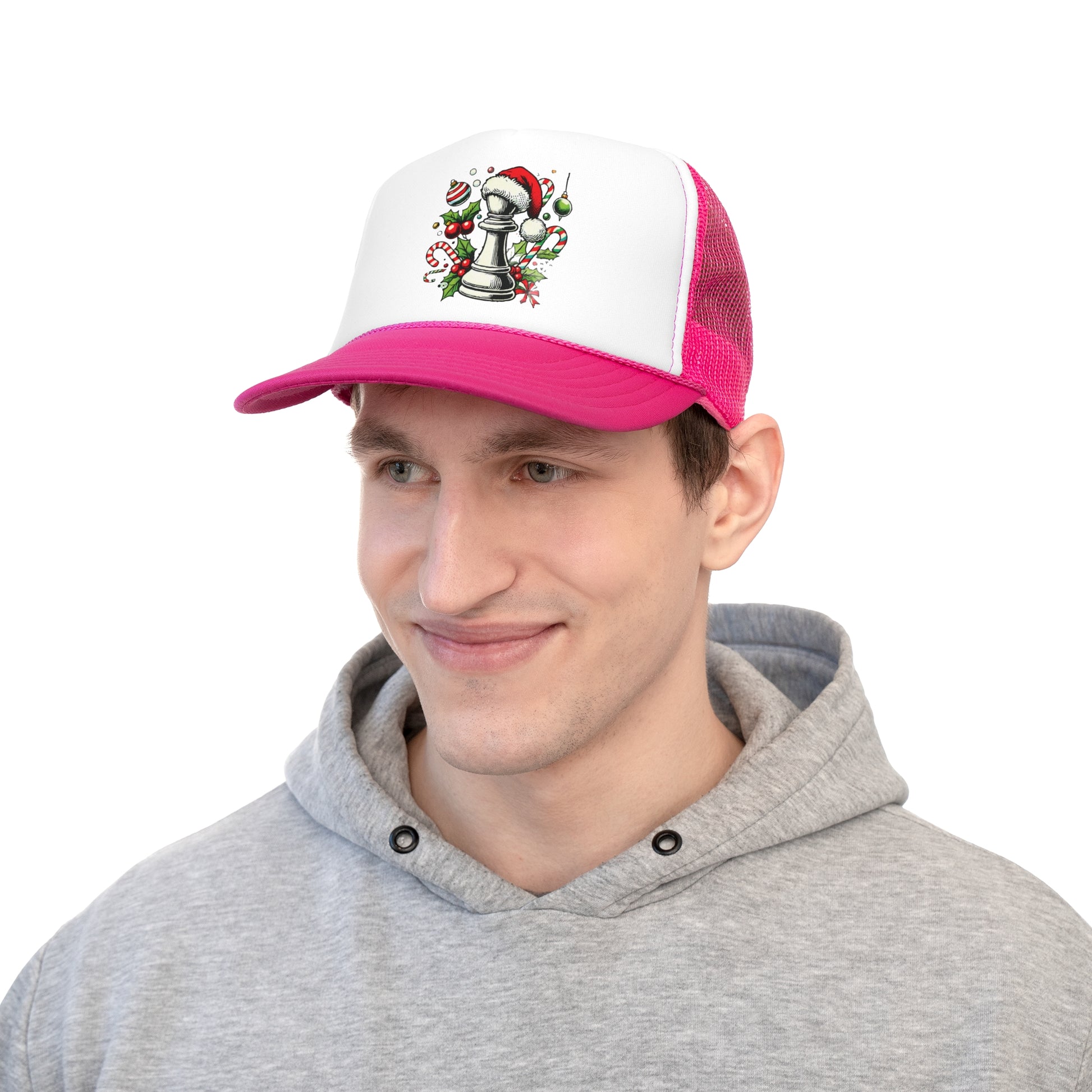 Gorra Tracker Unisex - Estilo Festivo Alfil en Pop Art para Temporada   Hats