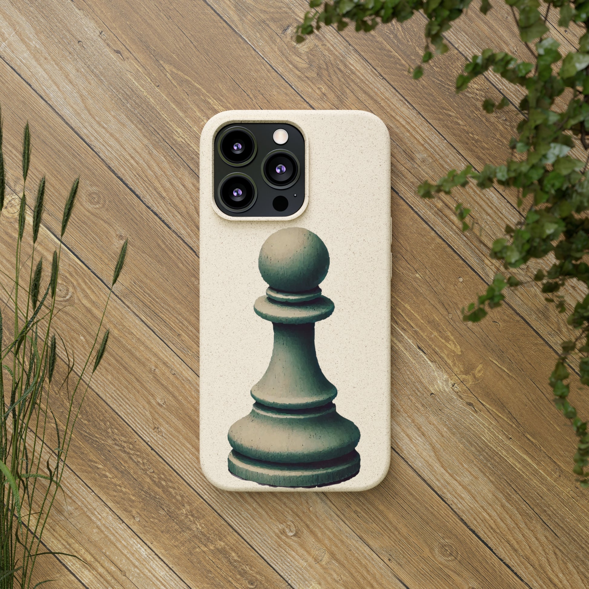 “Biodegradable Phone Case – Vintage Pawn Design, Eco-Friendly Choice”   Phone Case