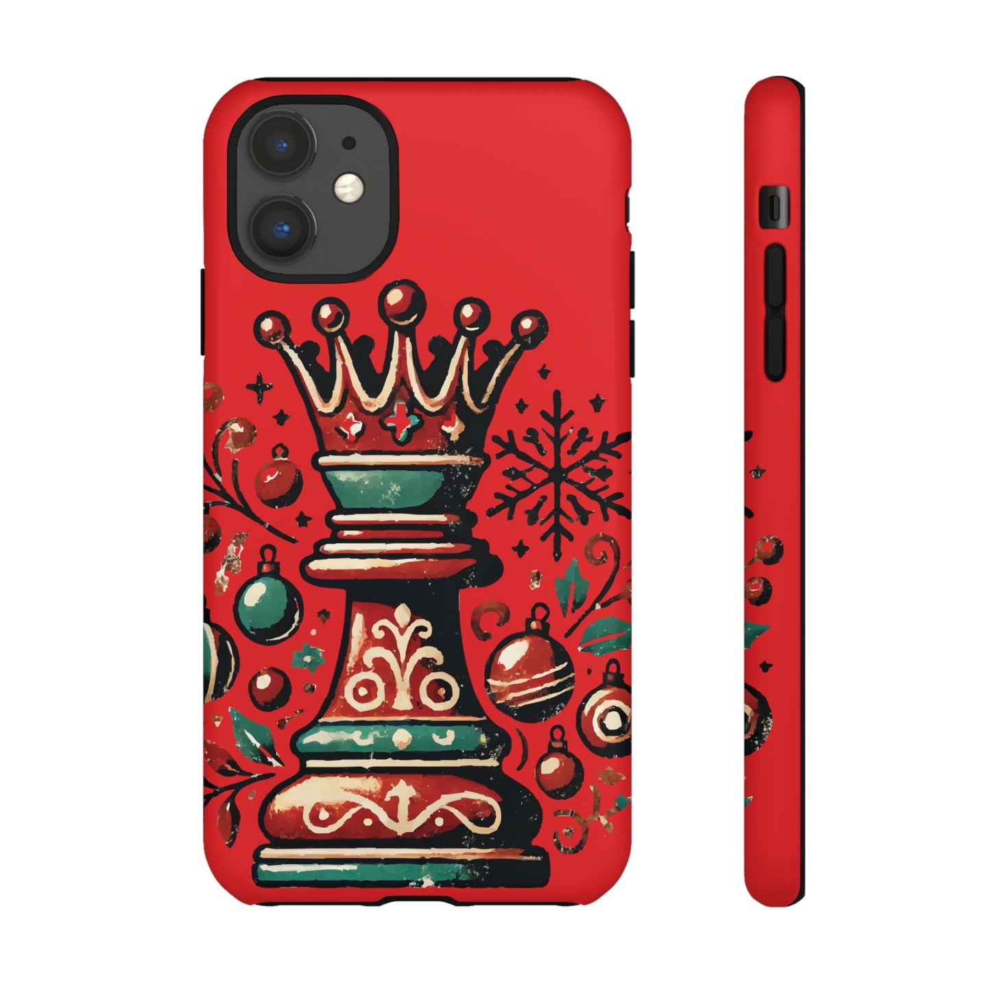 Funda Tough Case Reina Ajedrez Vintage Navideño – Protección y Estilo   Phone Case  24.00 iPhone-11-Matte