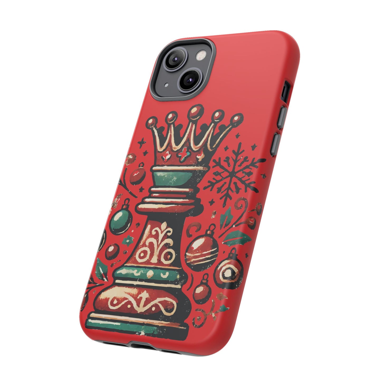 Funda Tough Case Reina Ajedrez Vintage Navideño – Protección y Estilo   Phone Case