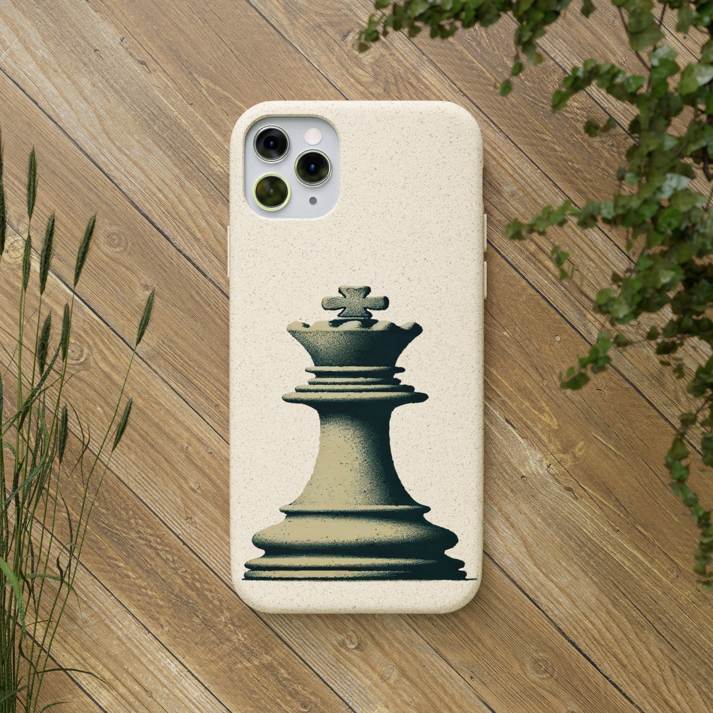 “Funda Biodegradable Rey de Ajedrez – Estilo Vintage y Sostenible”   Phone Case