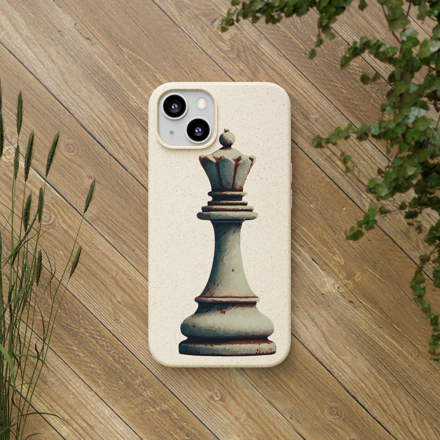 “Funda Biodegradable Reina de Ajedrez – Estilo Retro y Sostenible”   Phone Case