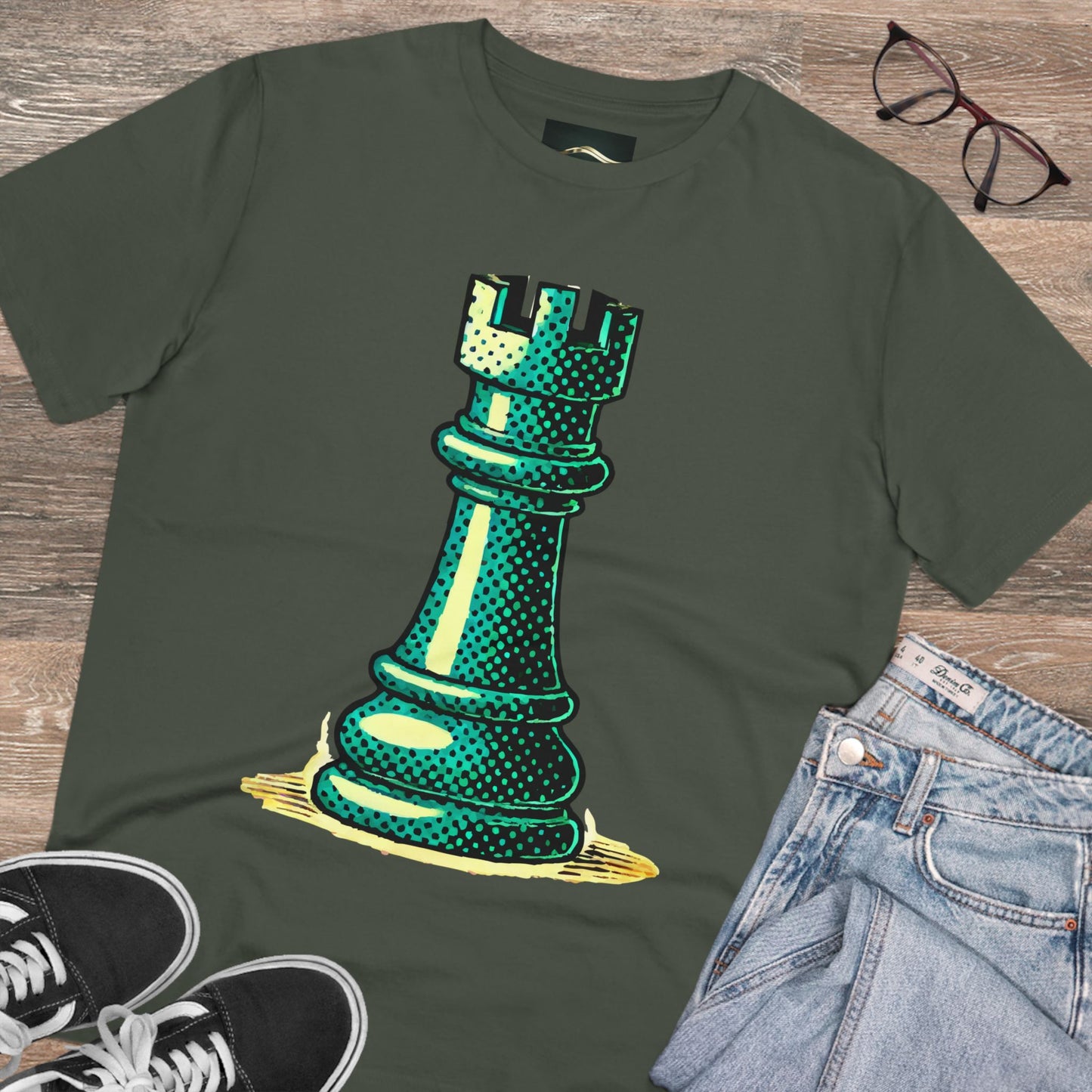 Chess Tower Organic cotton T-shirt   T-Shirt