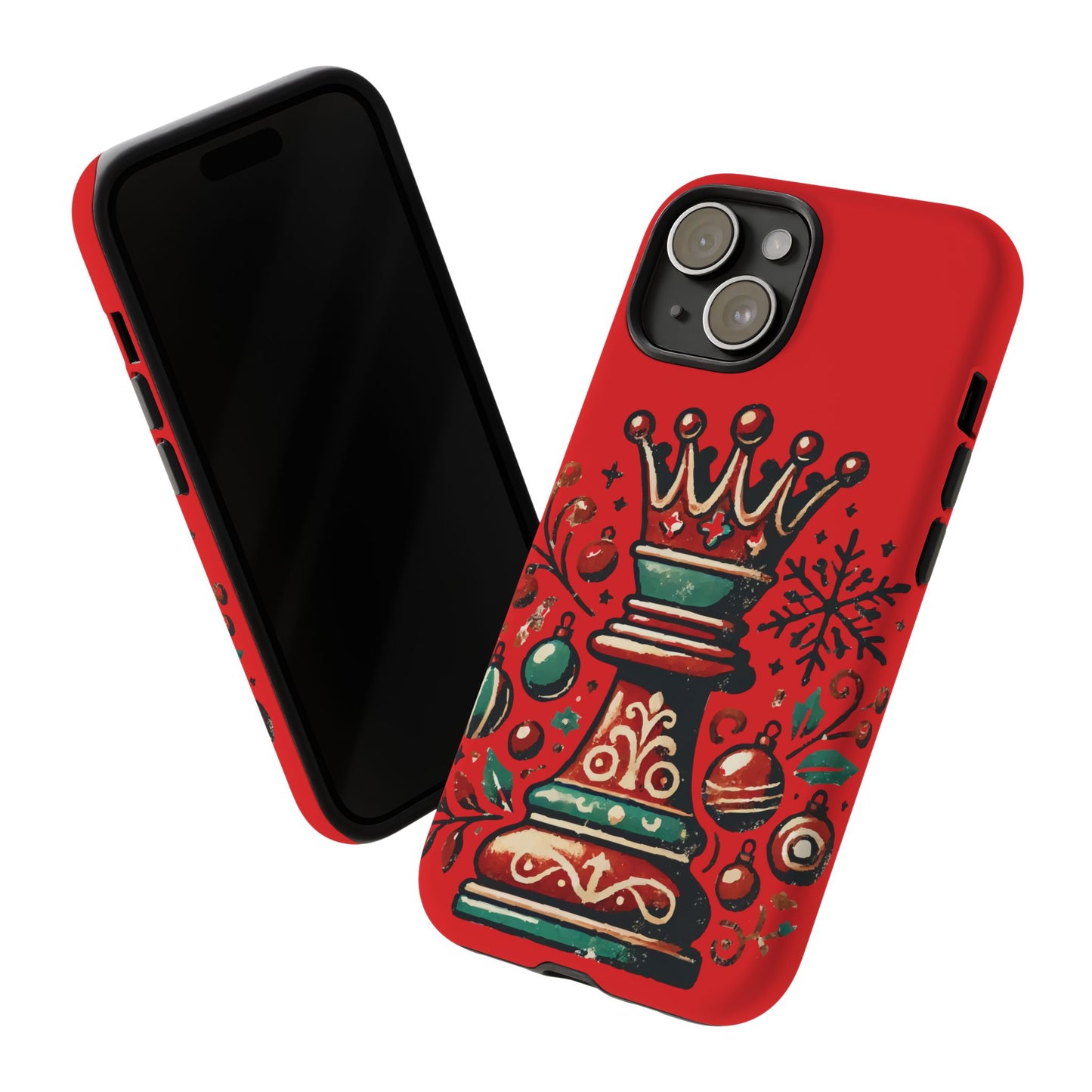 Funda Tough Case Reina Ajedrez Vintage Navideño – Protección y Estilo   Phone Case