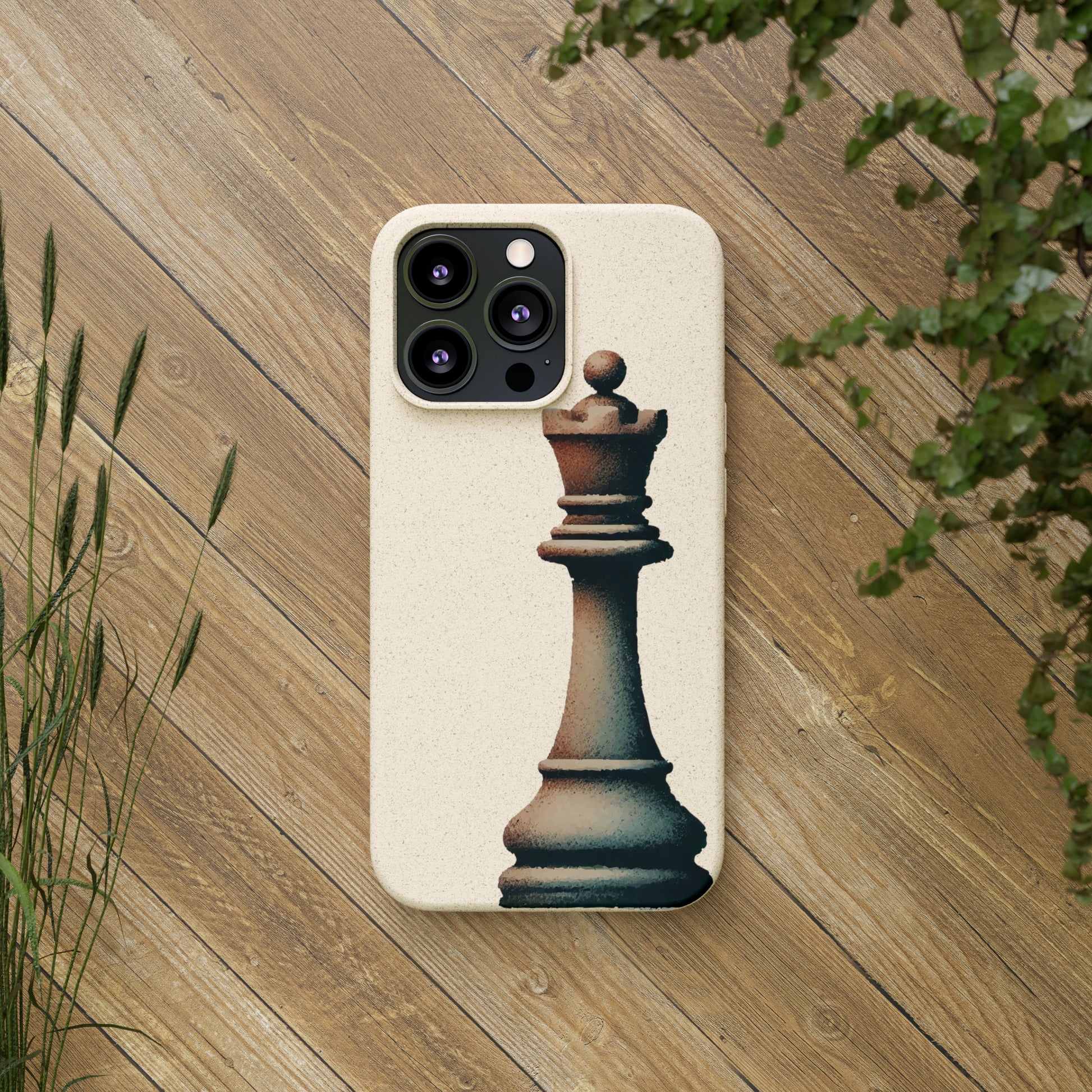 “Biodegradable Phone Case – Vintage Rook Design, Eco-Friendly Choice”   Phone Case