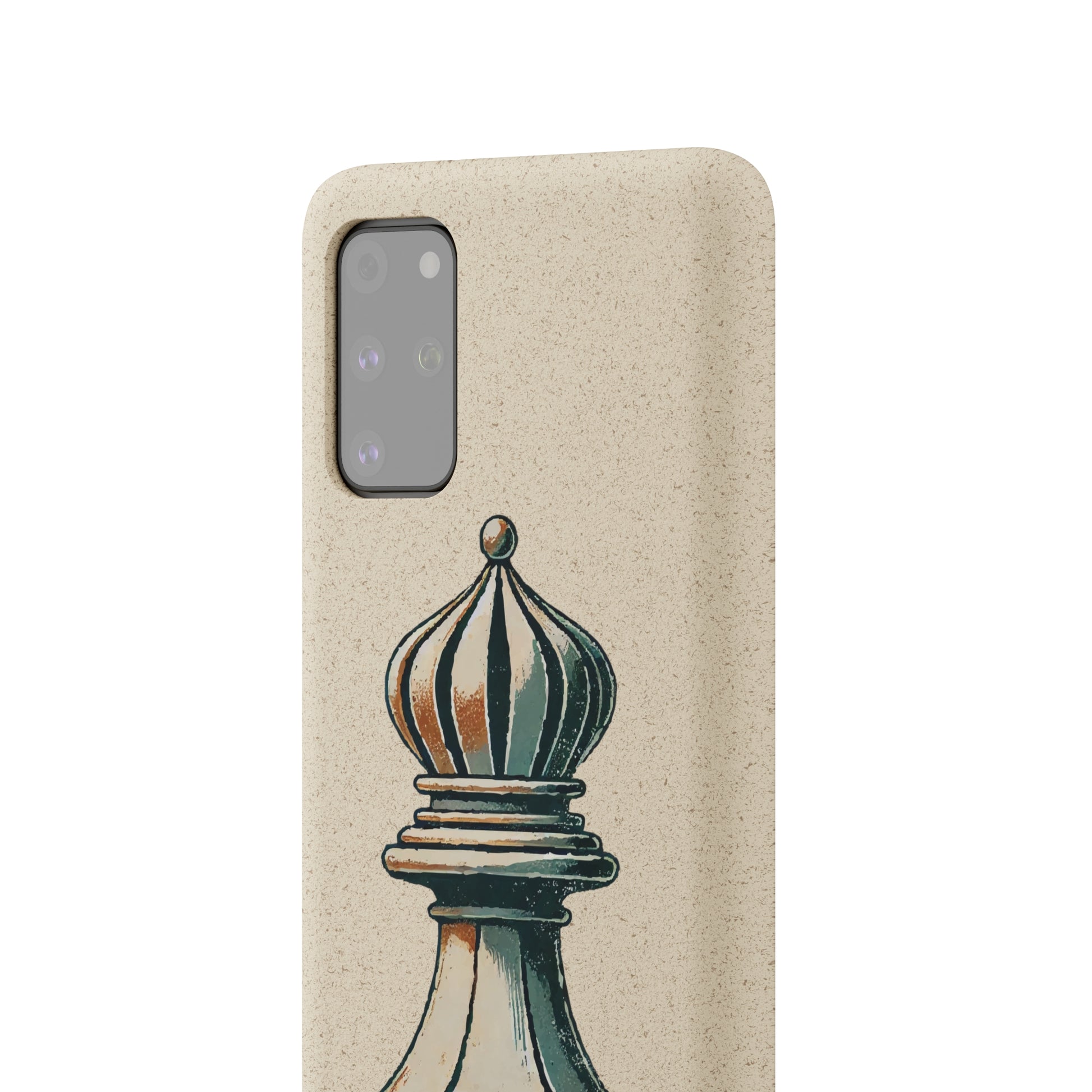 “Funda Biodegradable Alfil de Ajedrez – Protección Ecológica Retro”   Phone Case