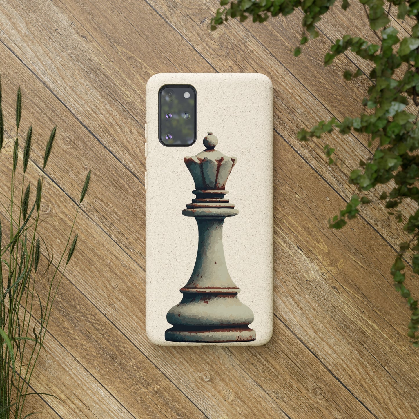 “Funda Biodegradable Reina de Ajedrez – Estilo Retro y Sostenible”   Phone Case