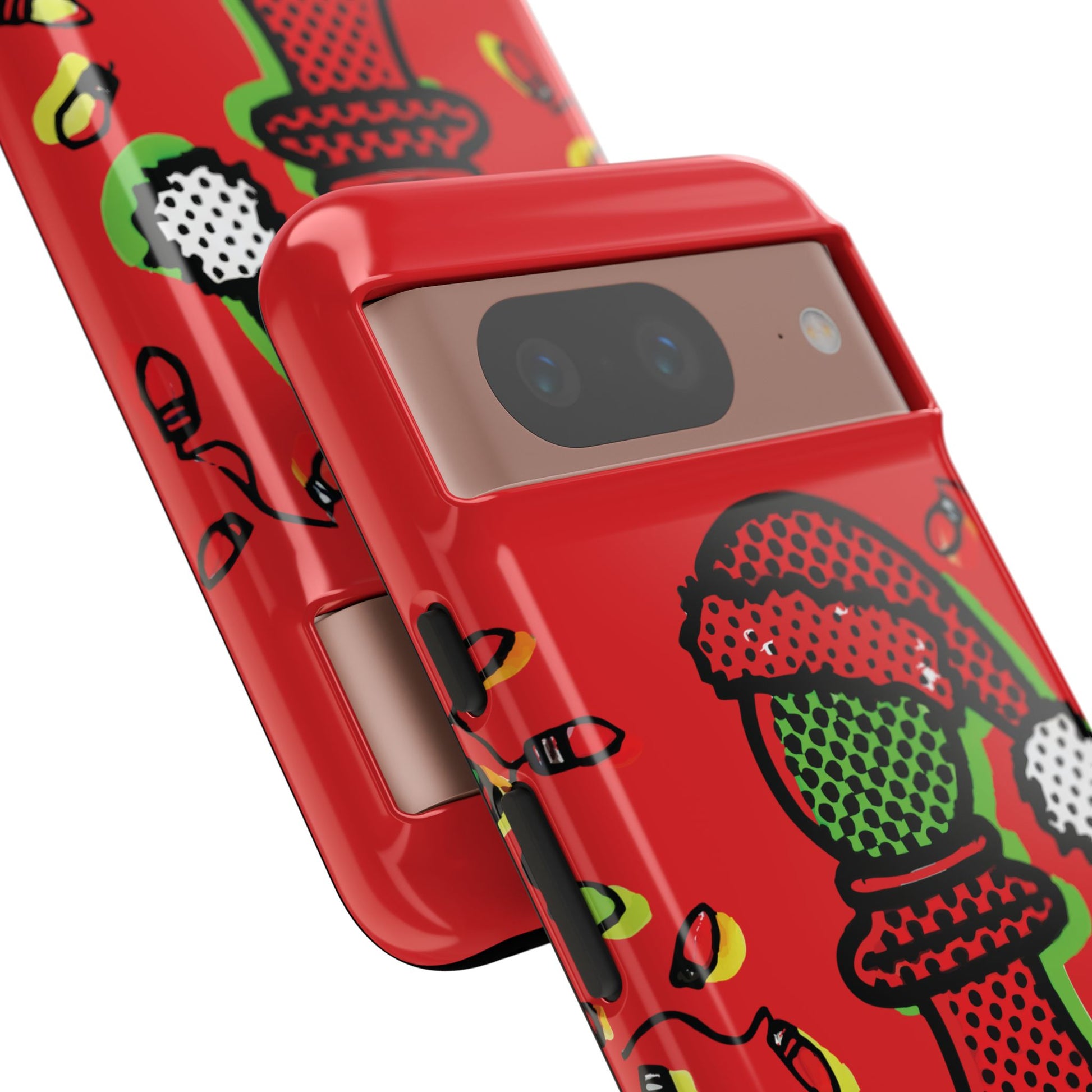 Funda Tough Peón de Ajedrez Navideño Pop Art – iPhone, Samsung y Pixel   Phone Case