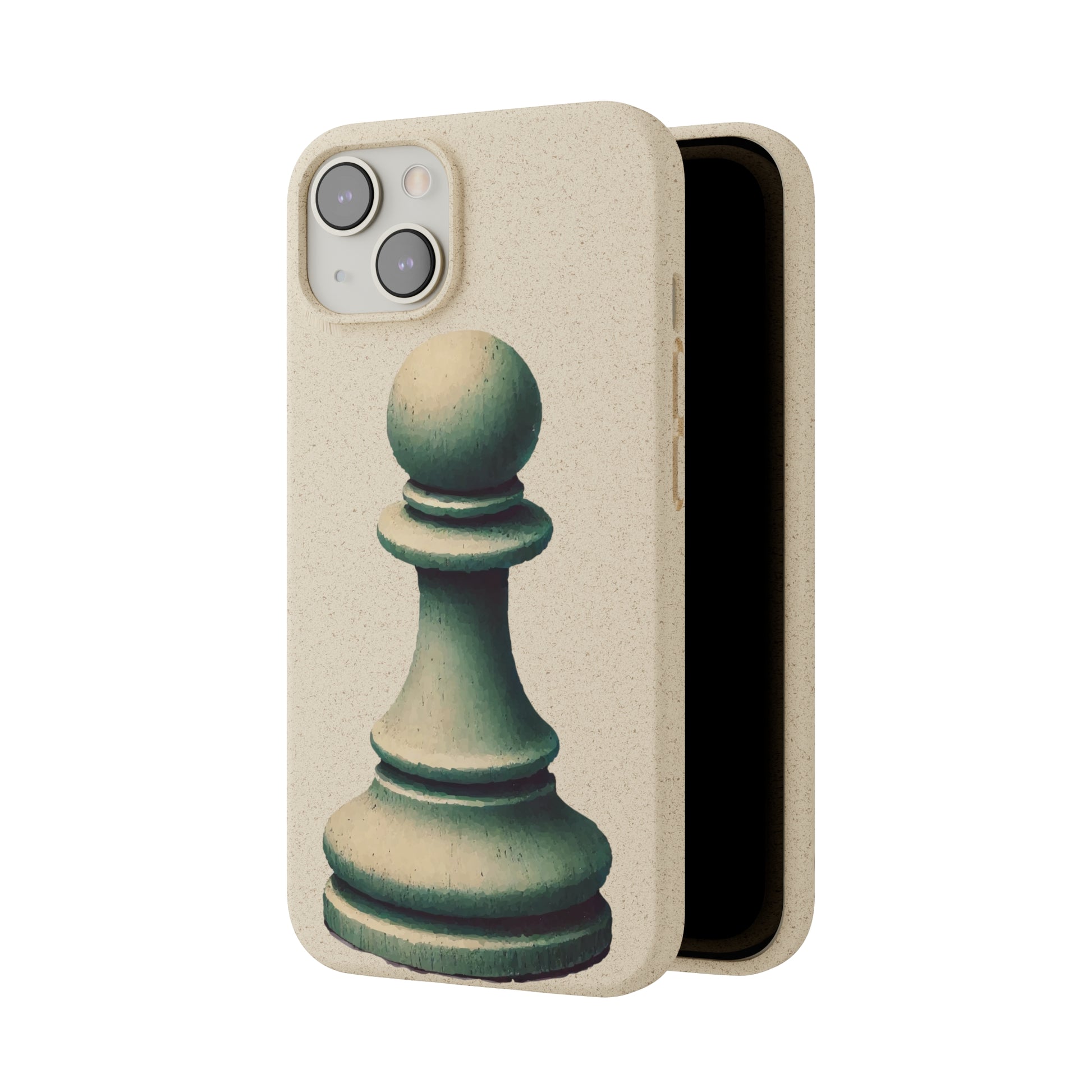 “Biodegradable Phone Case – Vintage Pawn Design, Eco-Friendly Choice”   Phone Case