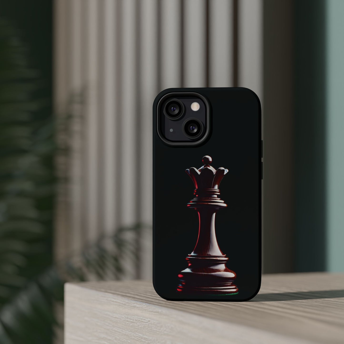 Funda Magnética para iPhone con Diseño Hiperrealista de Reina de Ajedrez