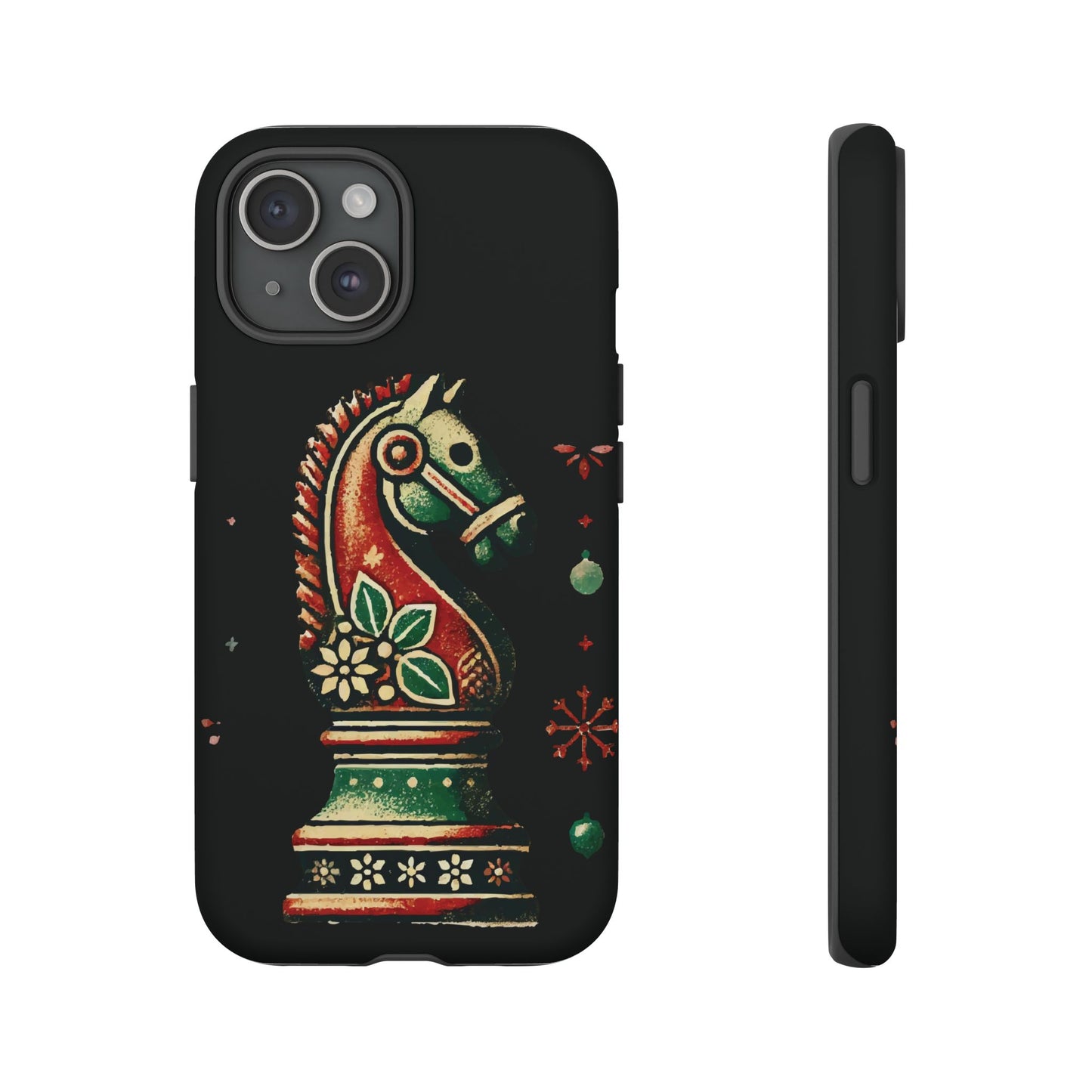 Funda Tough Case Vintage Caballo de Ajedrez – Estilo Navideño   Phone Case  24.00 iPhone-15-Matte