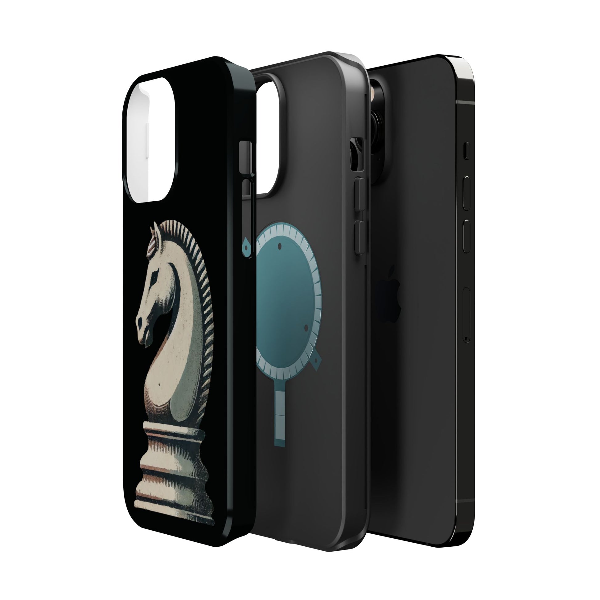 “Magnetic Tough Phone Case – Vintage Knight Design, Durable Protection”   Phone Case