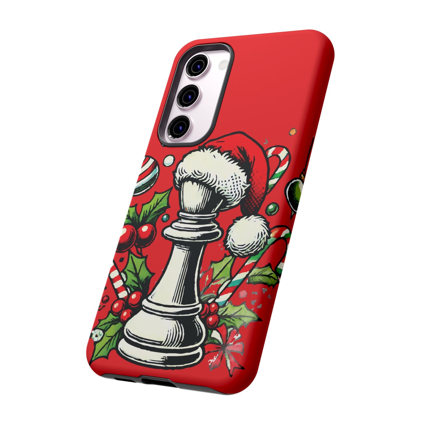 Funda Protectora Navideña con Alfil Pop Art - iPhone, Samsung, Google Pixel   Phone Case