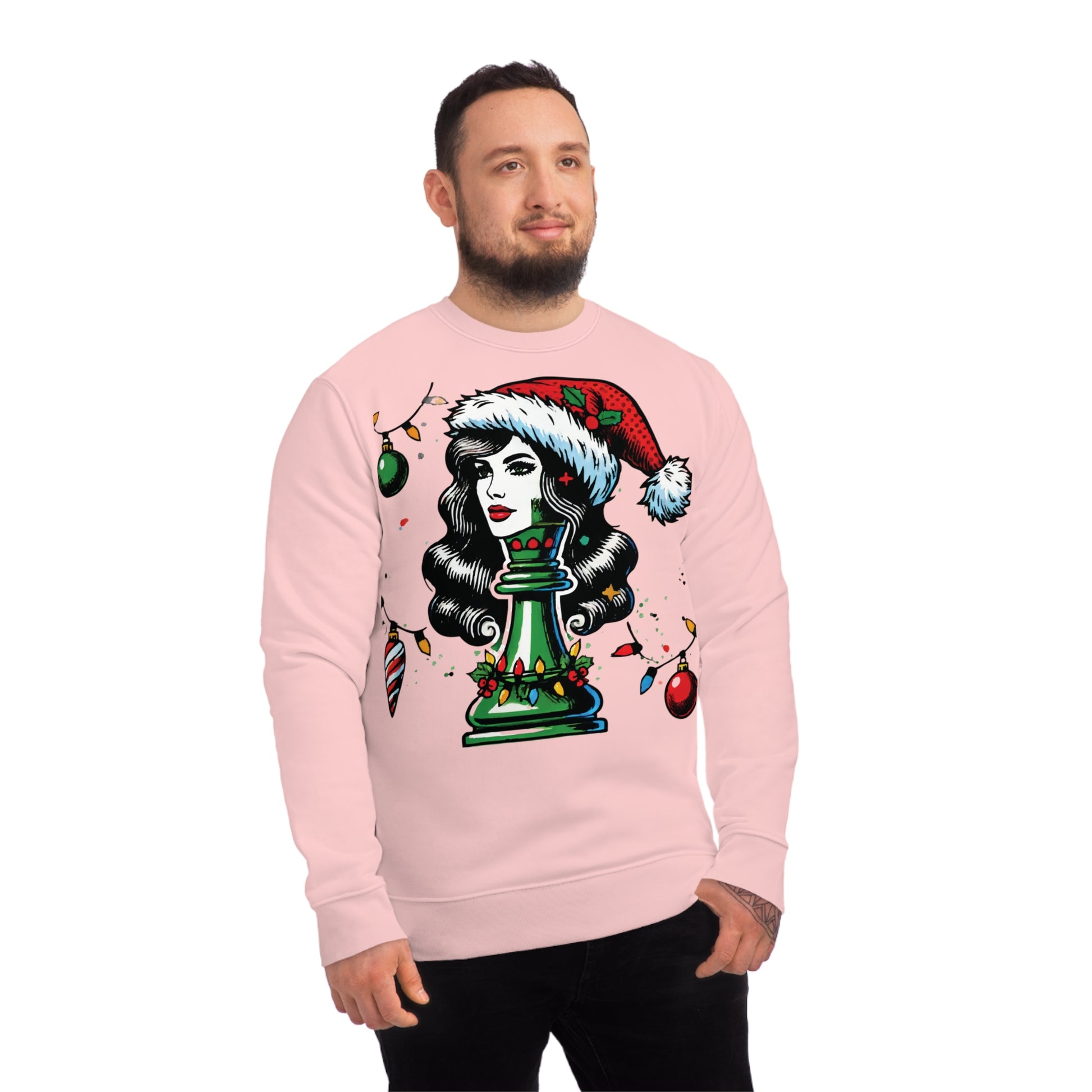 Sudadera Unisex Changer - Diseño Reina en Pop Art Estilo Navideño   Sweatshirt