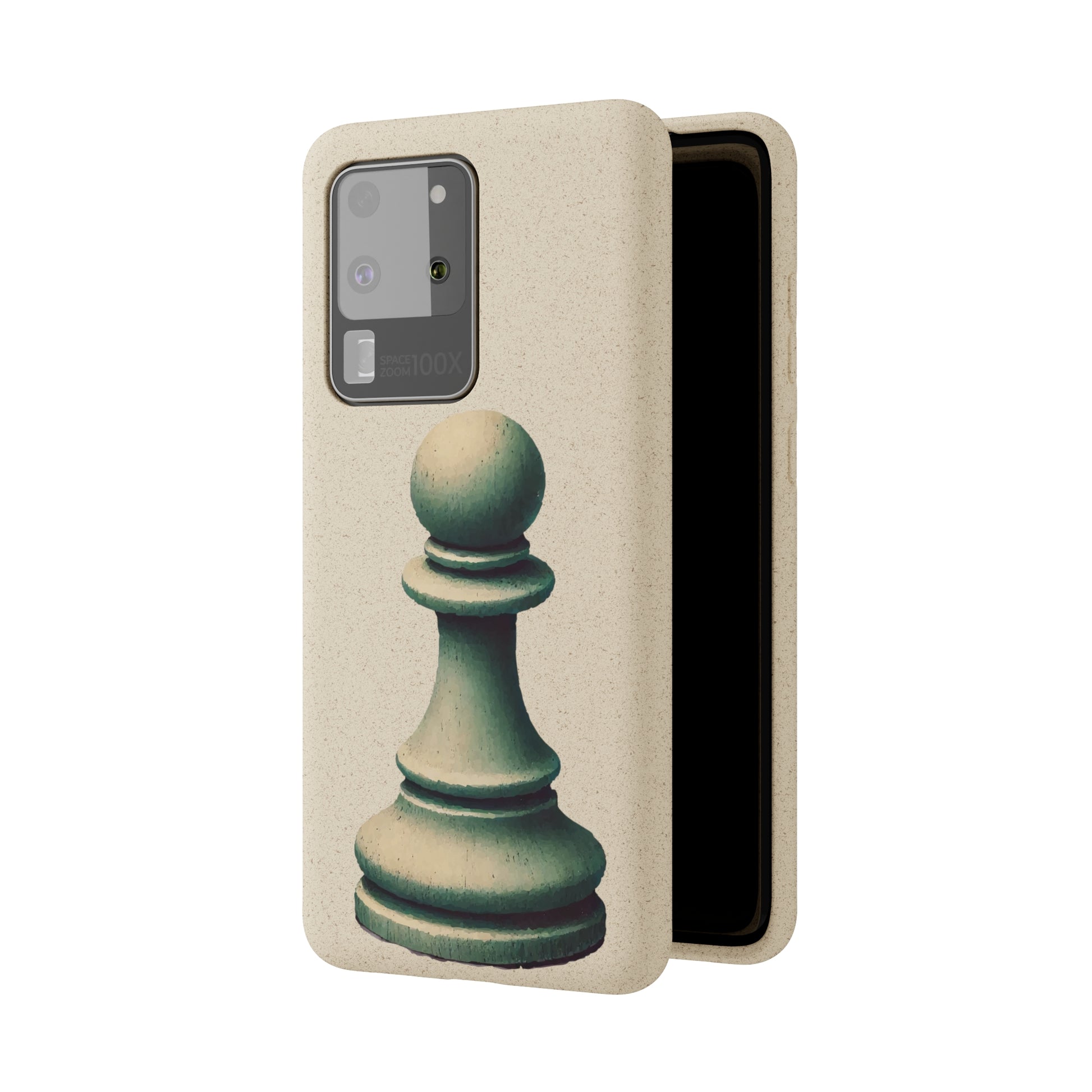 “Biodegradable Phone Case – Vintage Pawn Design, Eco-Friendly Choice”   Phone Case