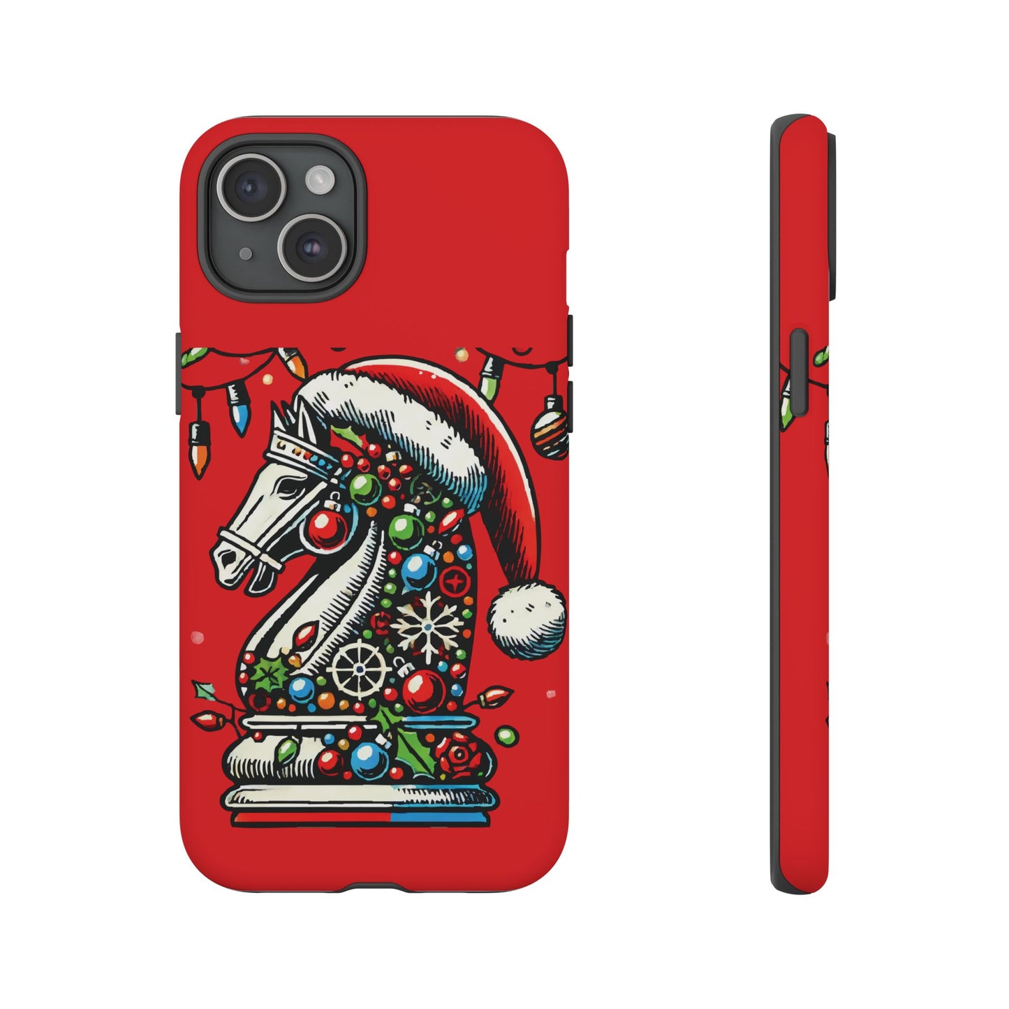 Funda Tough Navidad - Caballo Ajedrez Pop Art para iPhone, Samsung y Pixel   Phone Case  24.00 iPhone-15-Plus-Matte