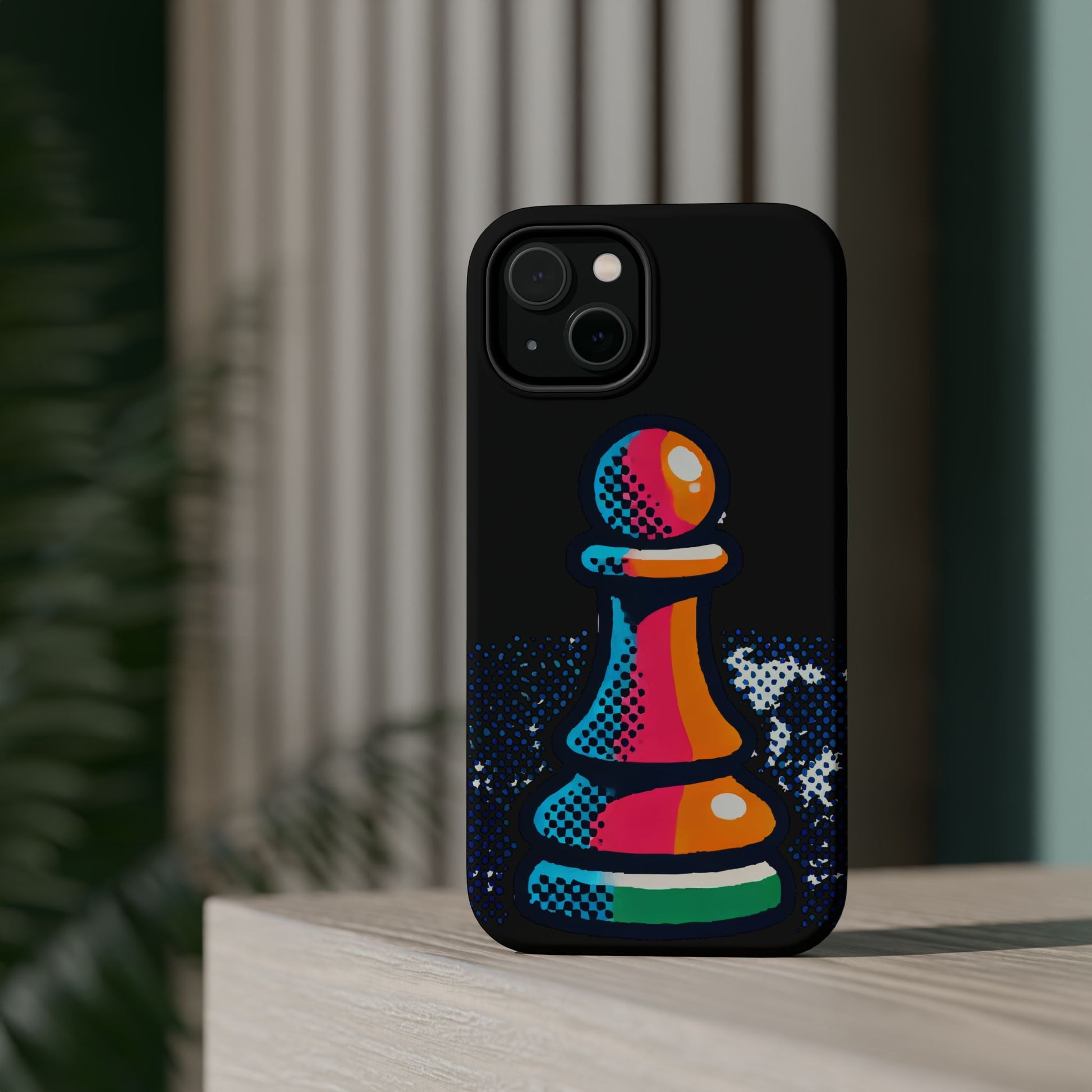 “Funda Magnética Peón de Ajedrez – Protección Robusta y Arte Abstracto”   Phone Case