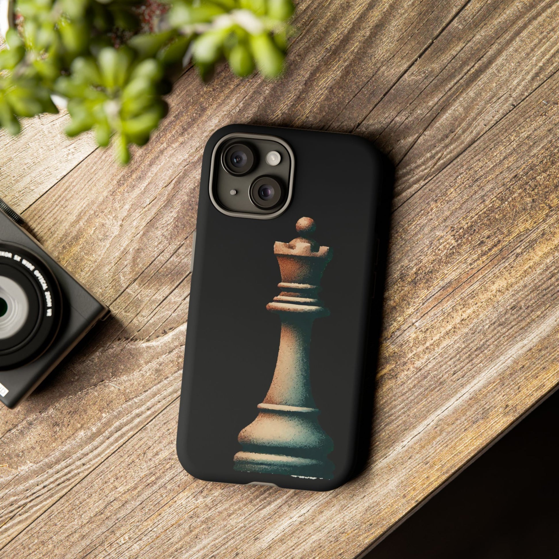 “Tough Phone Case – Vintage Rook Design, Dual-Layer Protection”   Phone Case