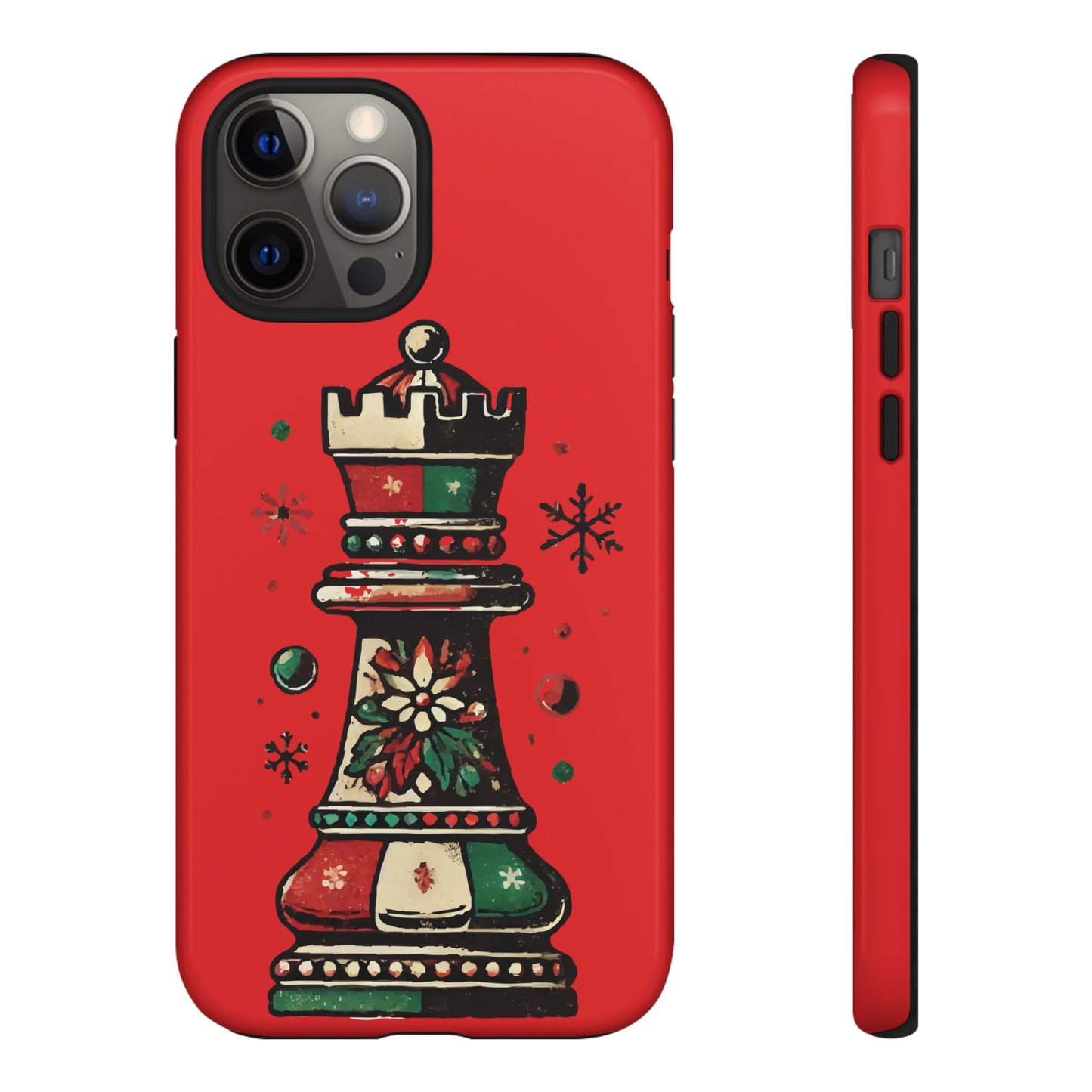 Funda Protectora para Móvil con Diseño de Torre de Ajedrez Vintage Navideño   Phone Case  24.00 iPhone-12-Pro-Max-Glossy