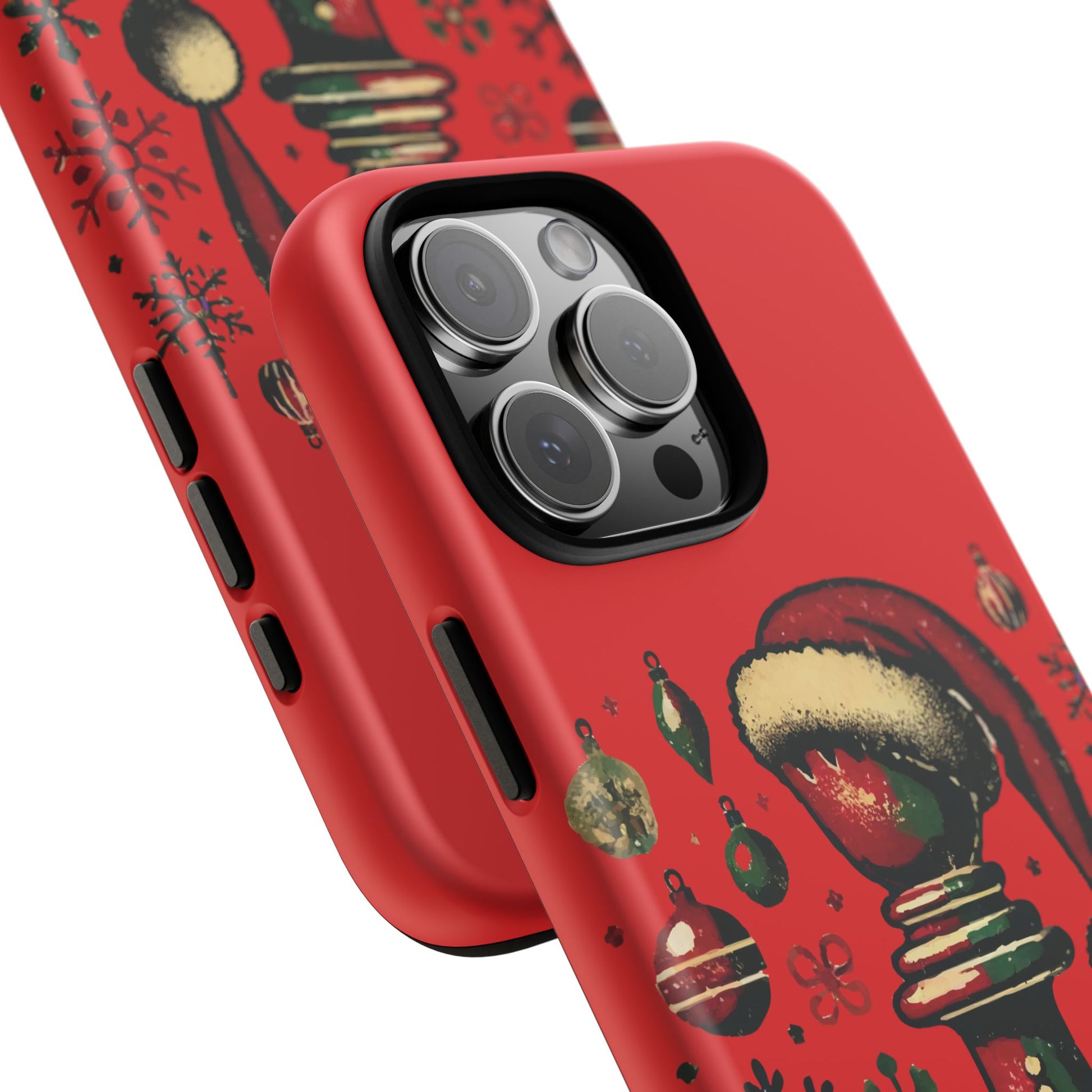 Fundas Tough para Móvil - Alfil Vintage Navideño, Doble Protección   Phone Case