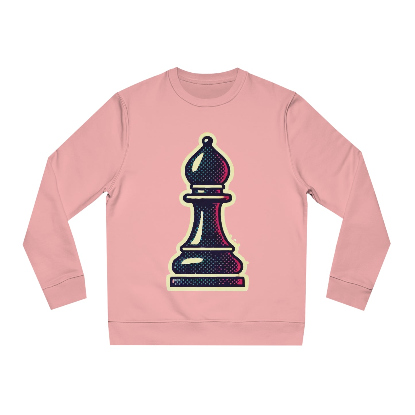 “Sudadera Unisex Alfil de Ajedrez – Diseño Pop Art y Algodón Orgánico”   Sweatshirt  72.00 Canyon-Pink-2XL