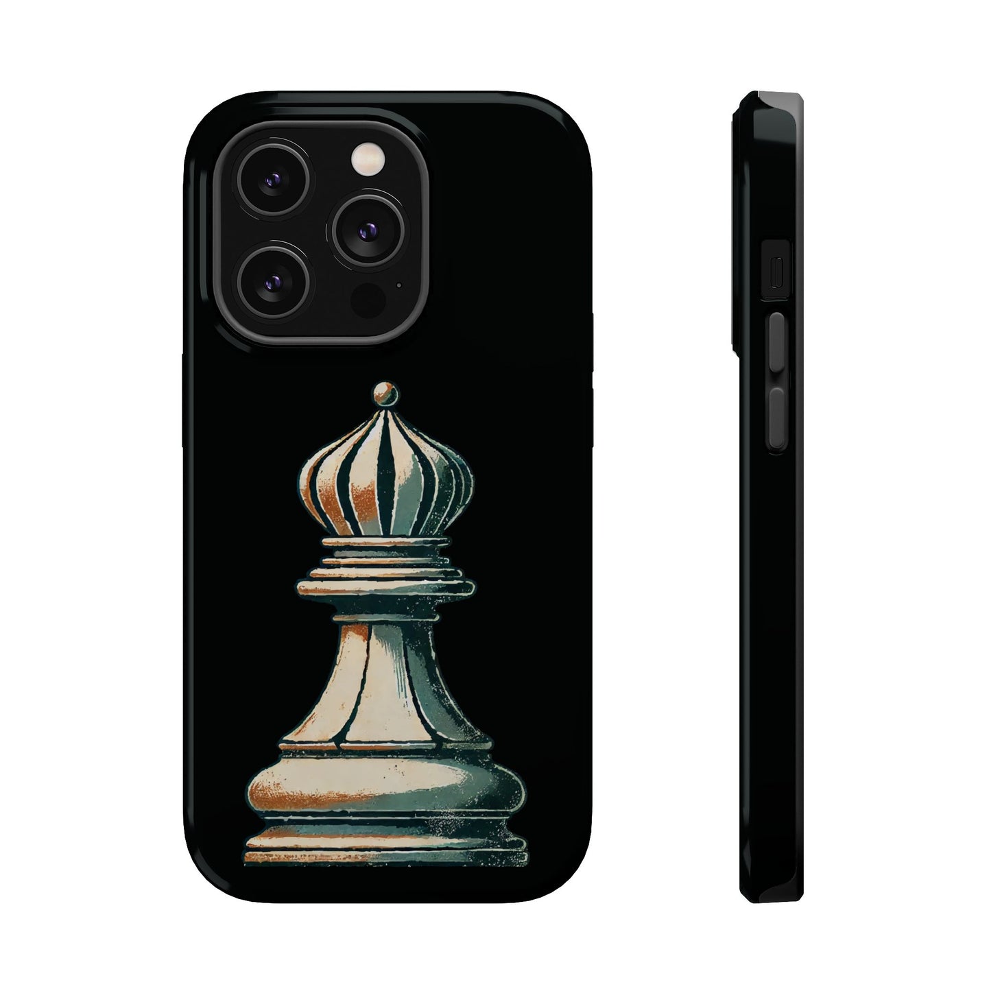 “Funda Magnética Alfil de Ajedrez – Protección Premium y Estilo Vintage   Phone Case  27.00 iPhone-14-Pro-Glossy