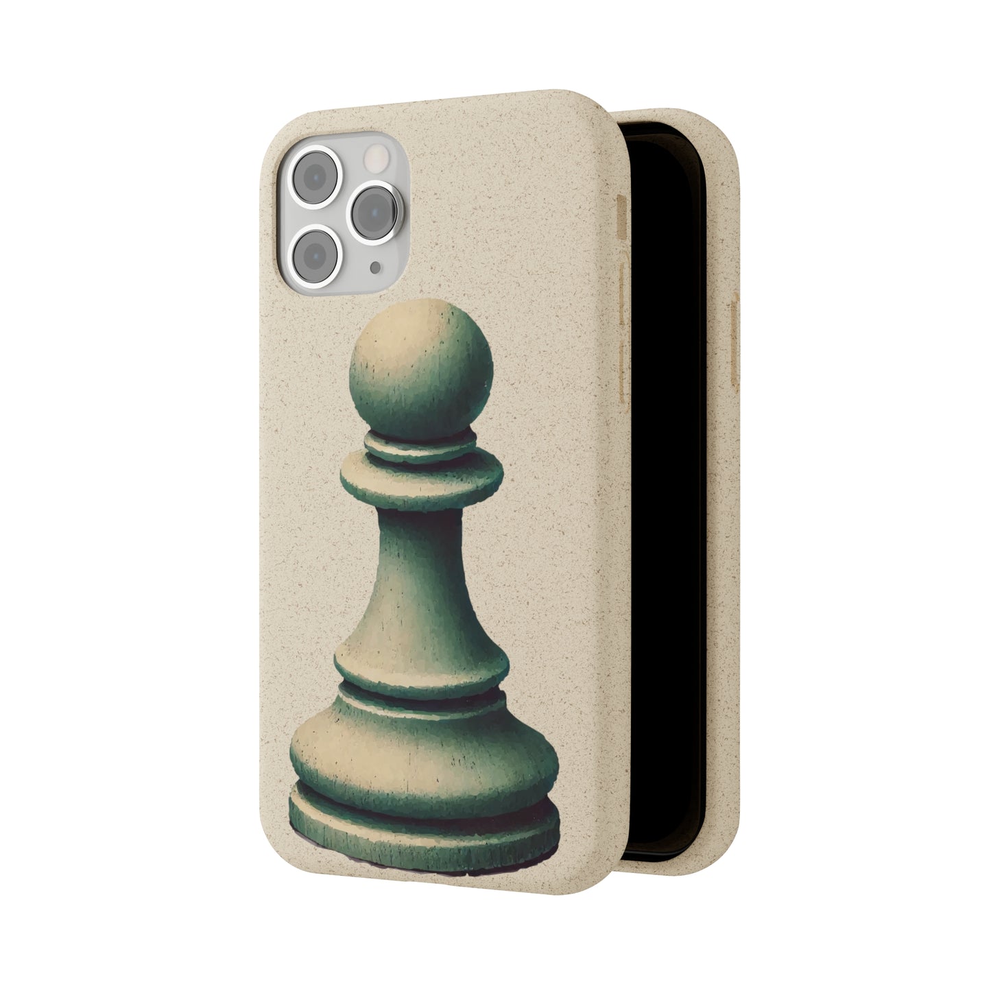 “Biodegradable Phone Case – Vintage Pawn Design, Eco-Friendly Choice”   Phone Case