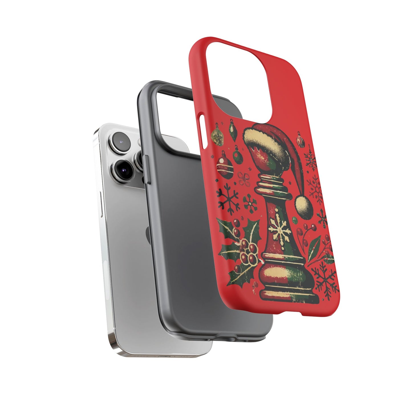 Fundas Tough para Móvil - Alfil Vintage Navideño, Doble Protección   Phone Case