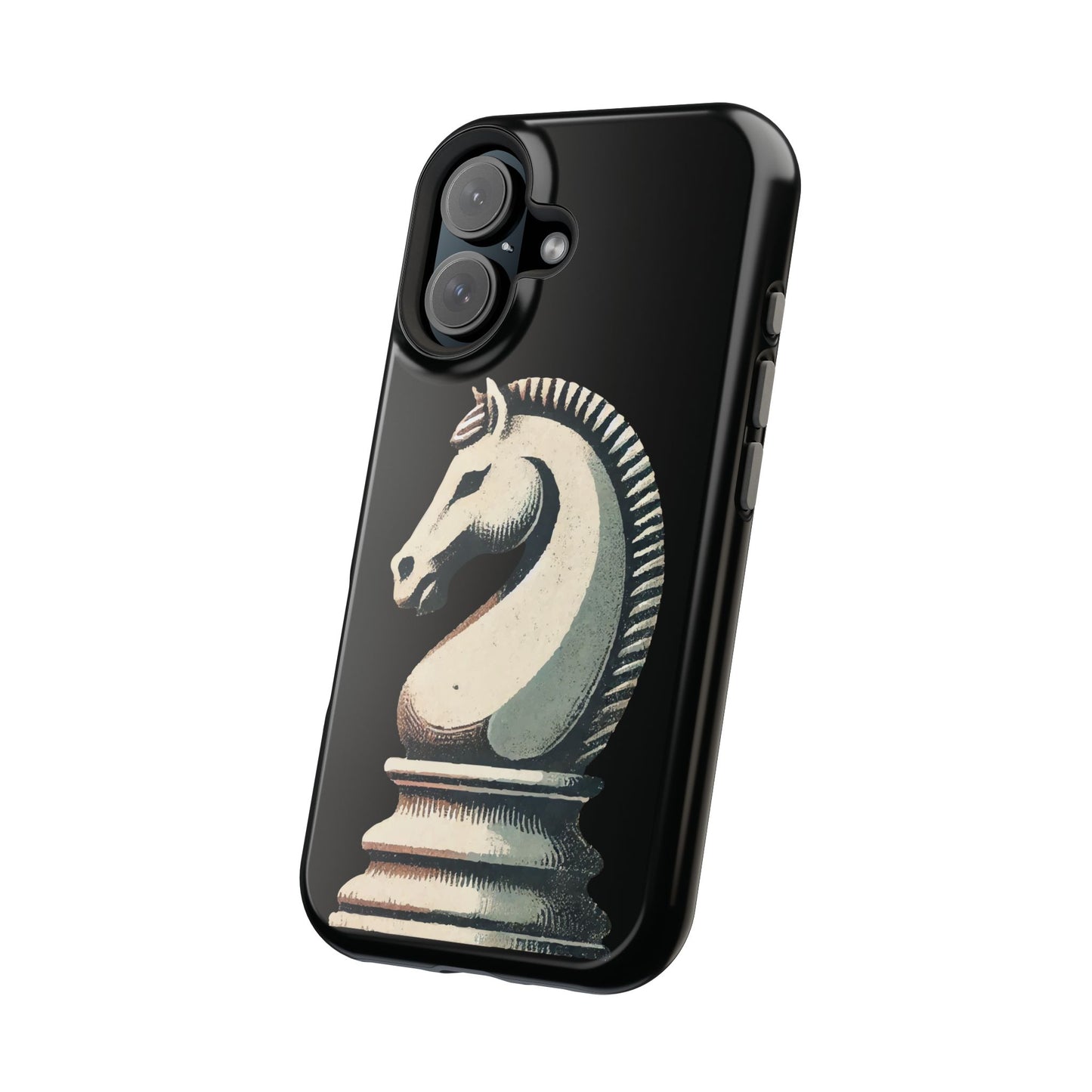 “Magnetic Tough Phone Case – Vintage Knight Design, Durable Protection”   Phone Case