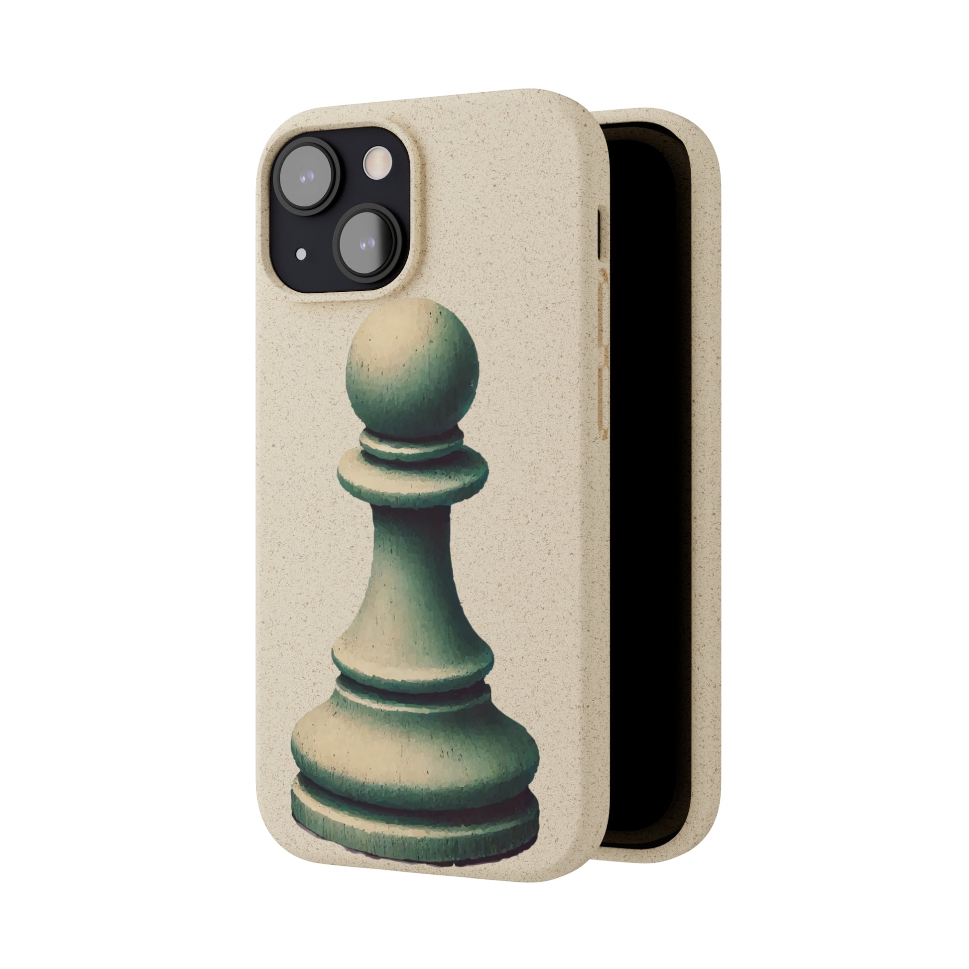 “Biodegradable Phone Case – Vintage Pawn Design, Eco-Friendly Choice”   Phone Case