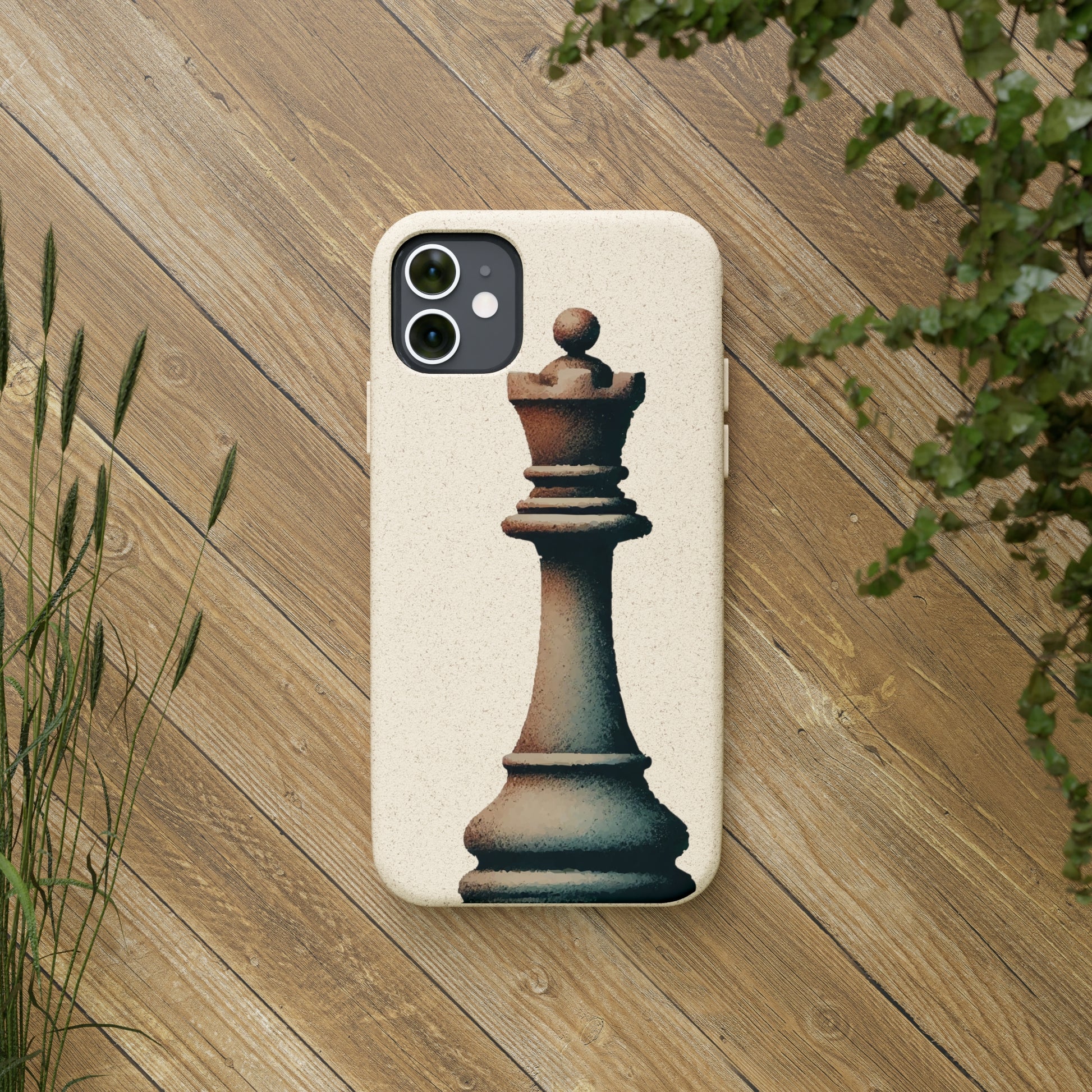 “Biodegradable Phone Case – Vintage Rook Design, Eco-Friendly Choice”   Phone Case