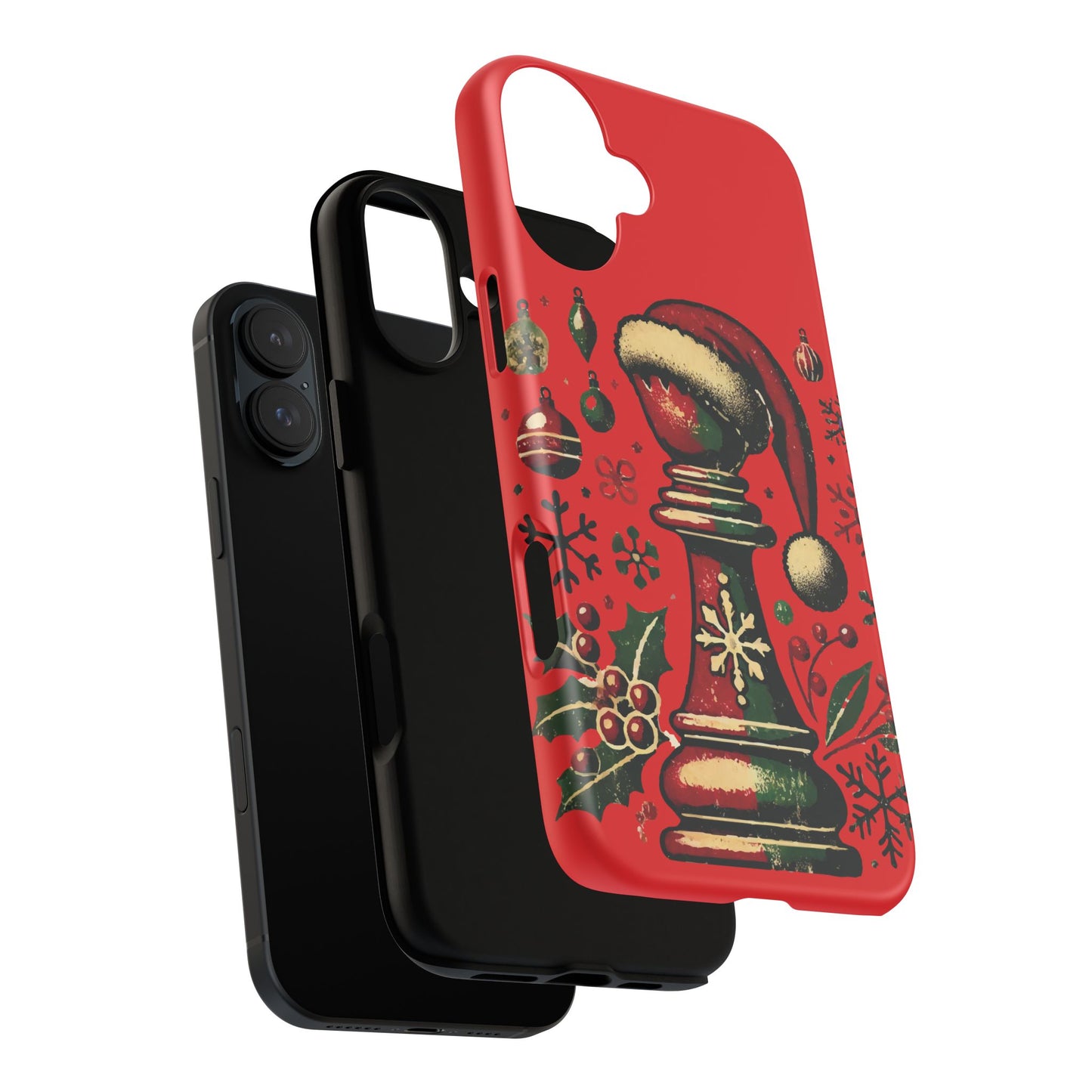 Fundas Tough para Móvil - Alfil Vintage Navideño, Doble Protección   Phone Case