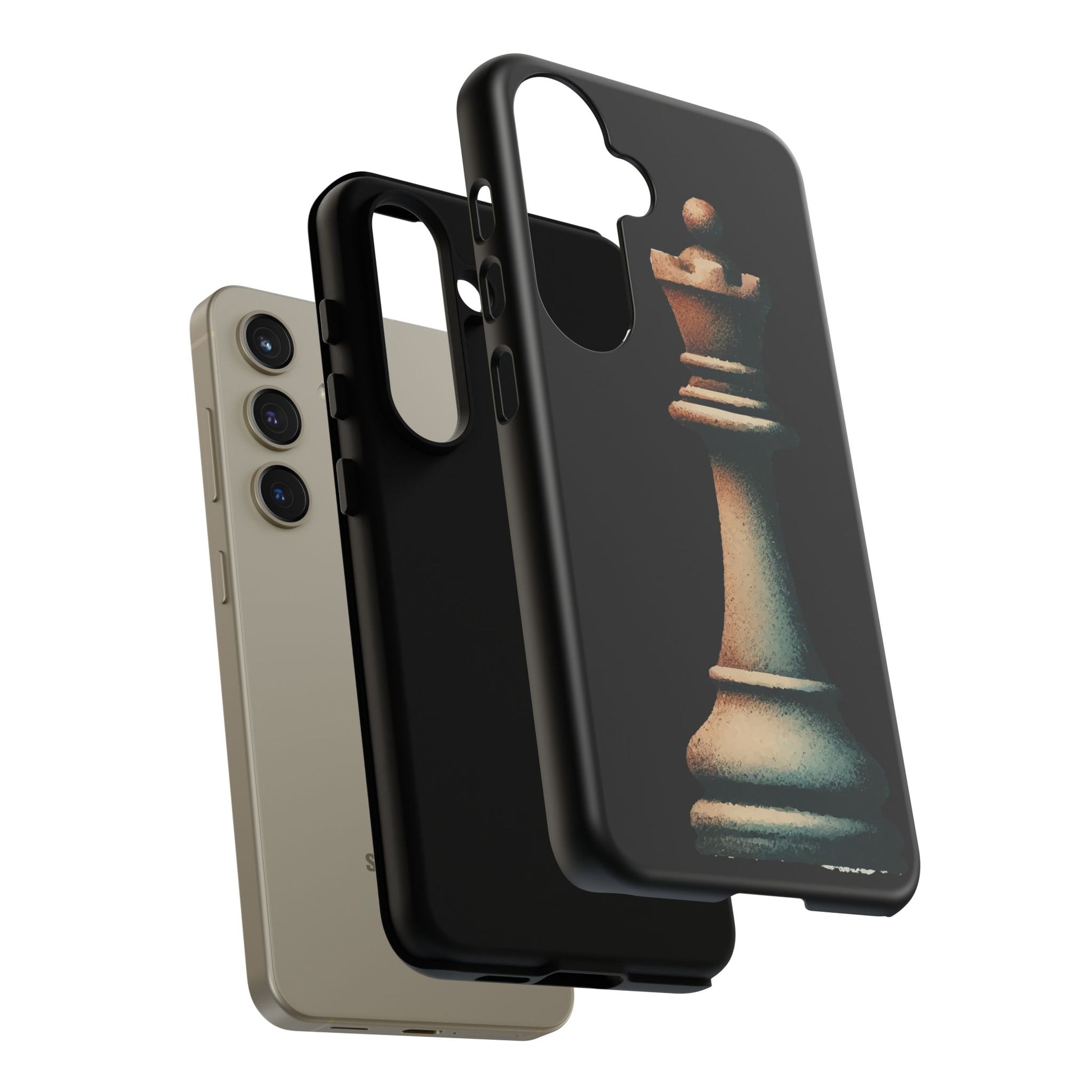 “Tough Phone Case – Vintage Rook Design, Dual-Layer Protection”   Phone Case