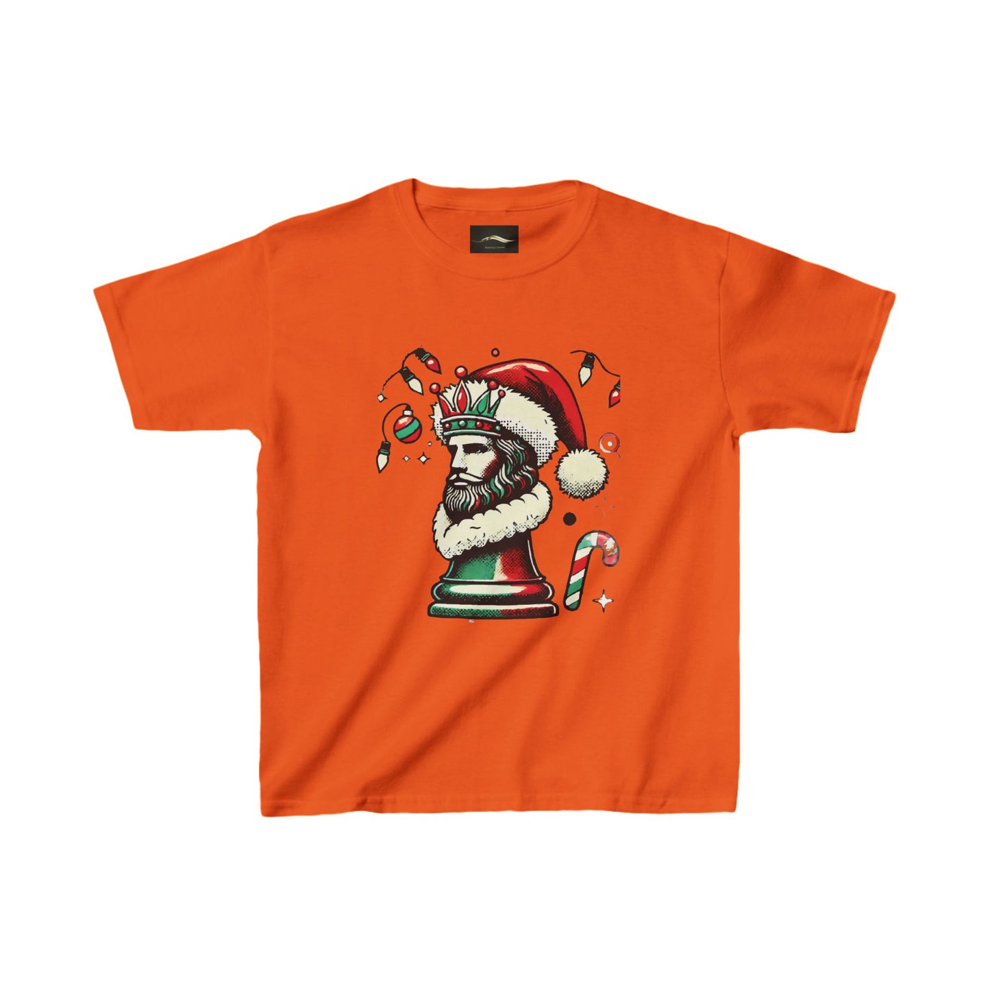 Camiseta Infantil Heavy Cotton™ Navidad Pop Art - Comodidad y Durabilidad   Kids clothes  27.00 XL-Orange