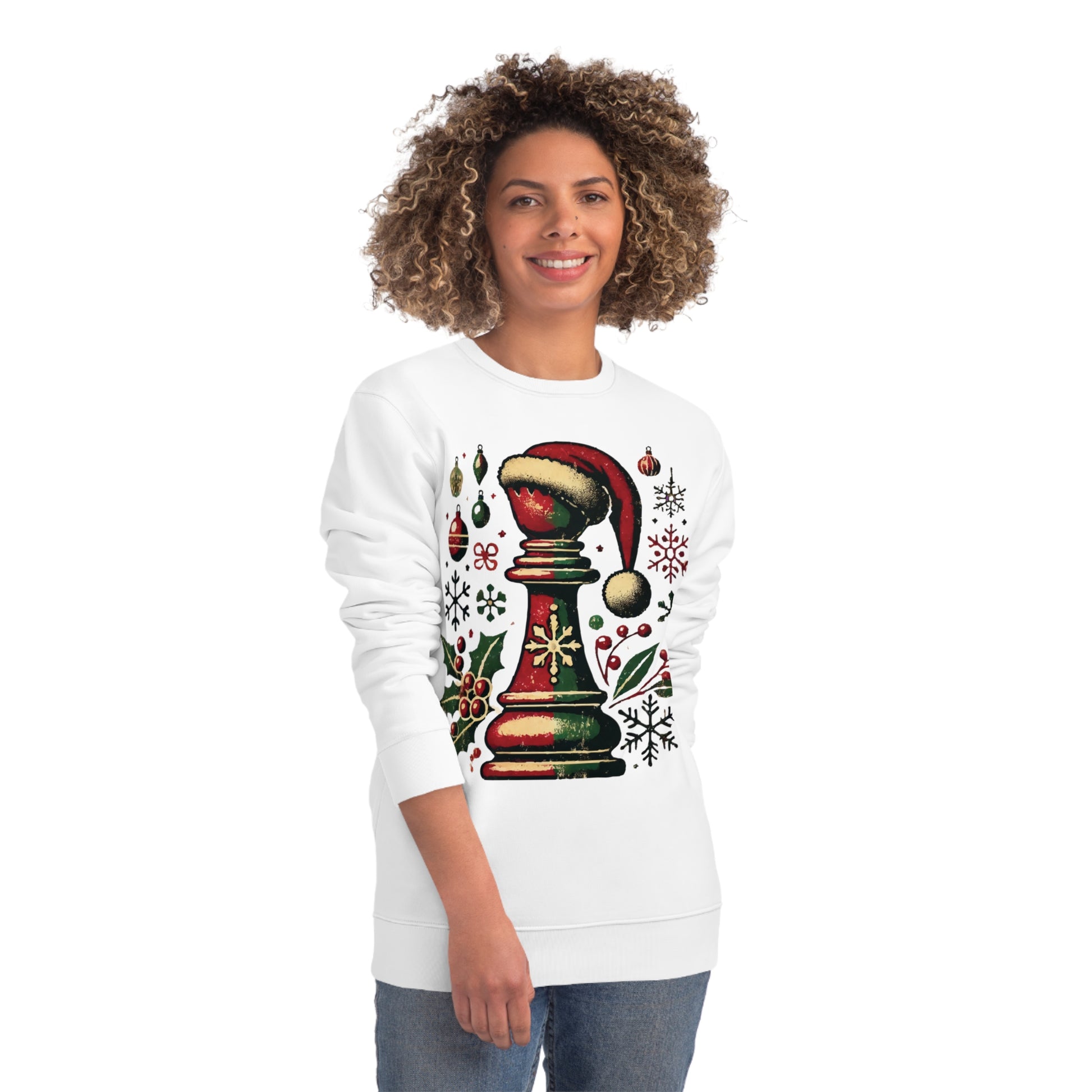 Sudadera Unisex Changer - Alfil Vintage Navideño, Elegancia y Comodidad   Sweatshirt