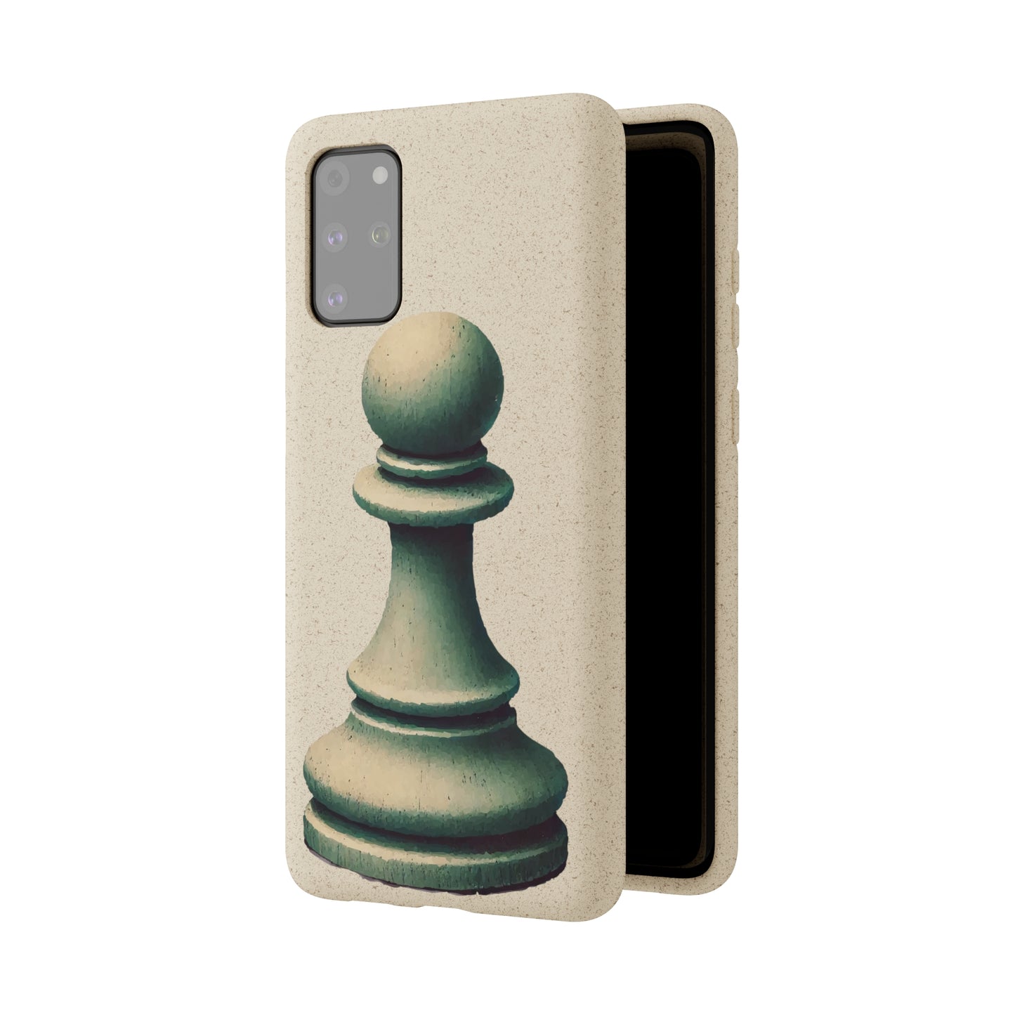 “Biodegradable Phone Case – Vintage Pawn Design, Eco-Friendly Choice”   Phone Case