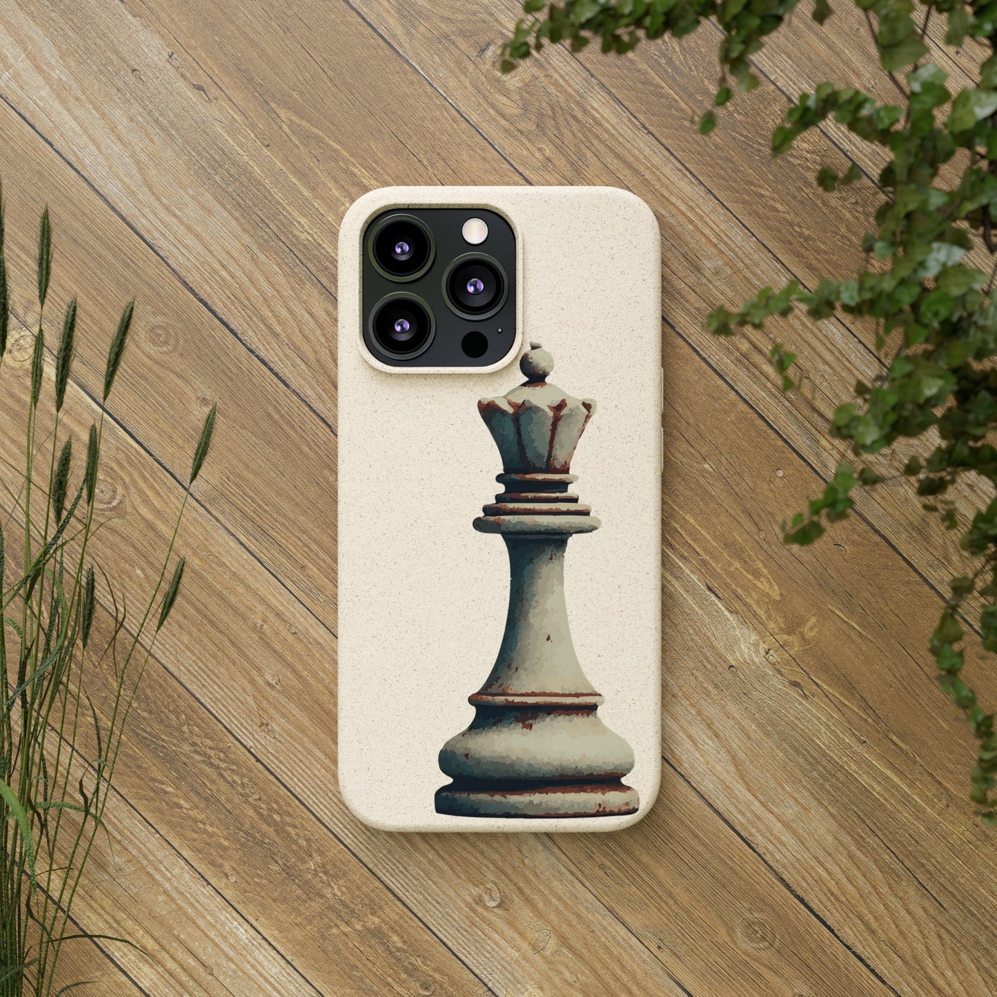 “Funda Biodegradable Reina de Ajedrez – Estilo Retro y Sostenible”   Phone Case