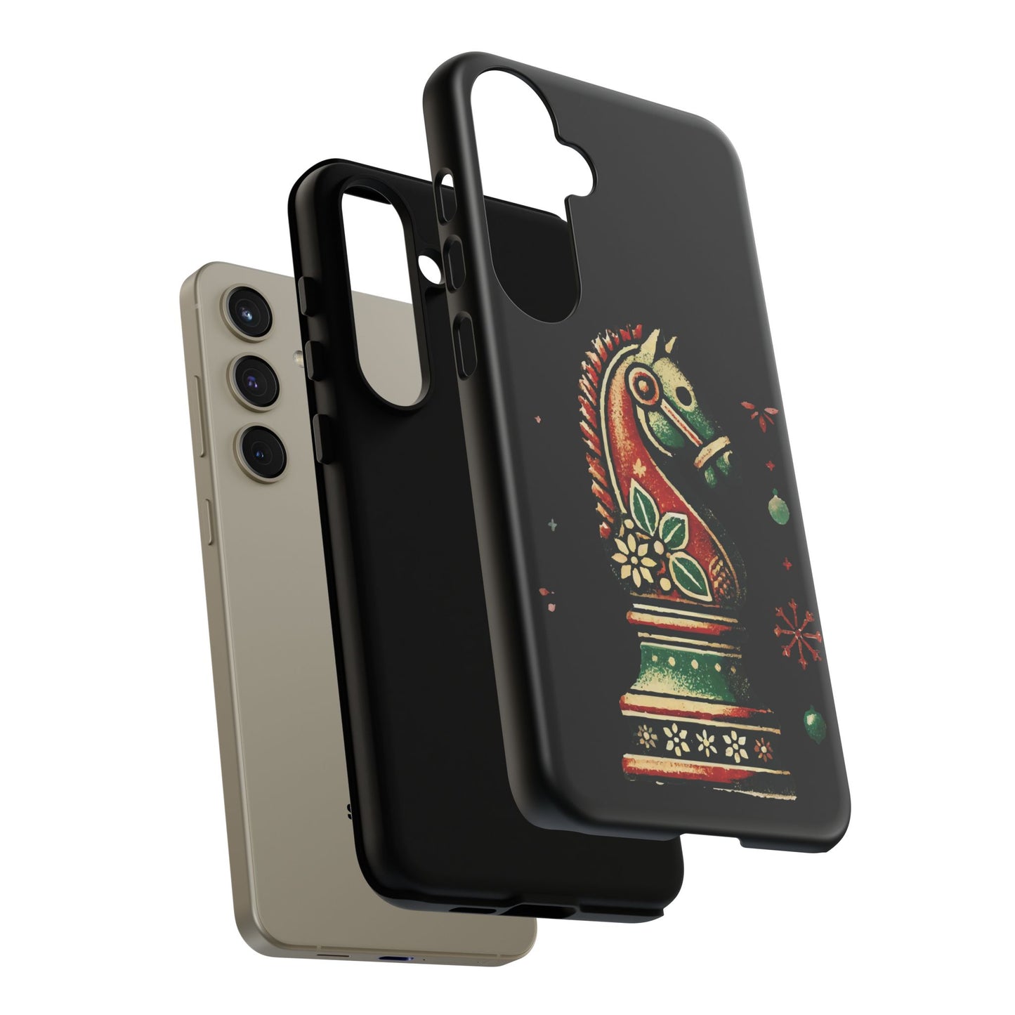 Funda Tough Case Vintage Caballo de Ajedrez – Estilo Navideño   Phone Case