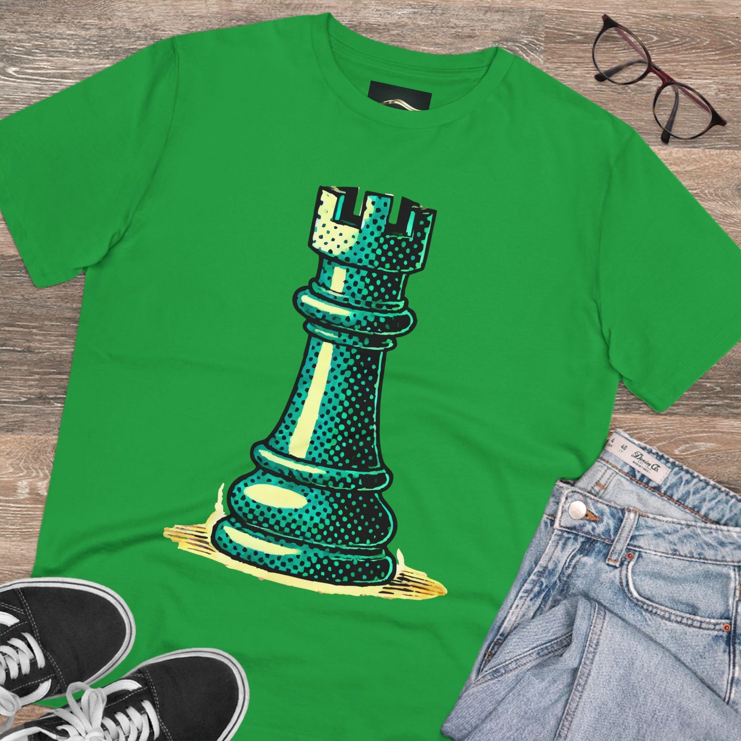 Chess Tower Organic cotton T-shirt   T-Shirt