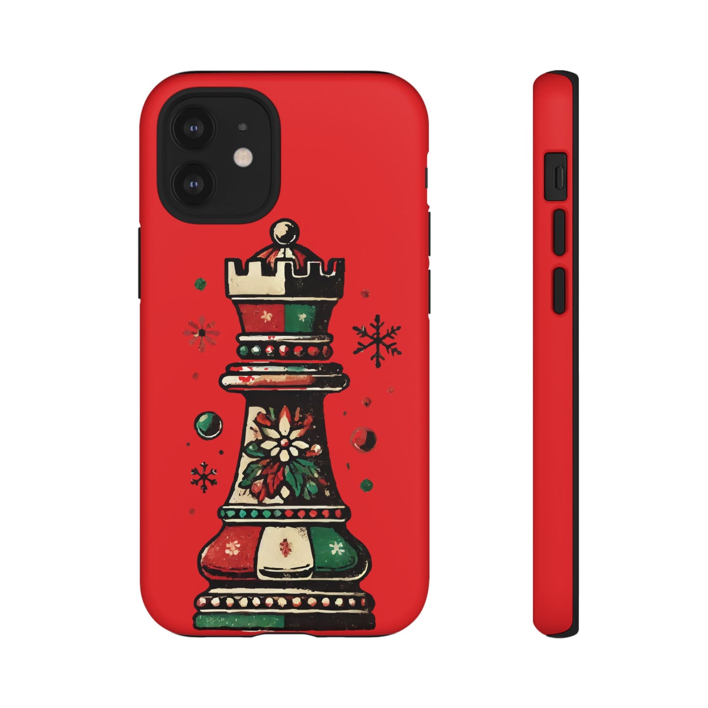 Funda Protectora para Móvil con Diseño de Torre de Ajedrez Vintage Navideño   Phone Case  24.00 iPhone-12-Mini-Matte