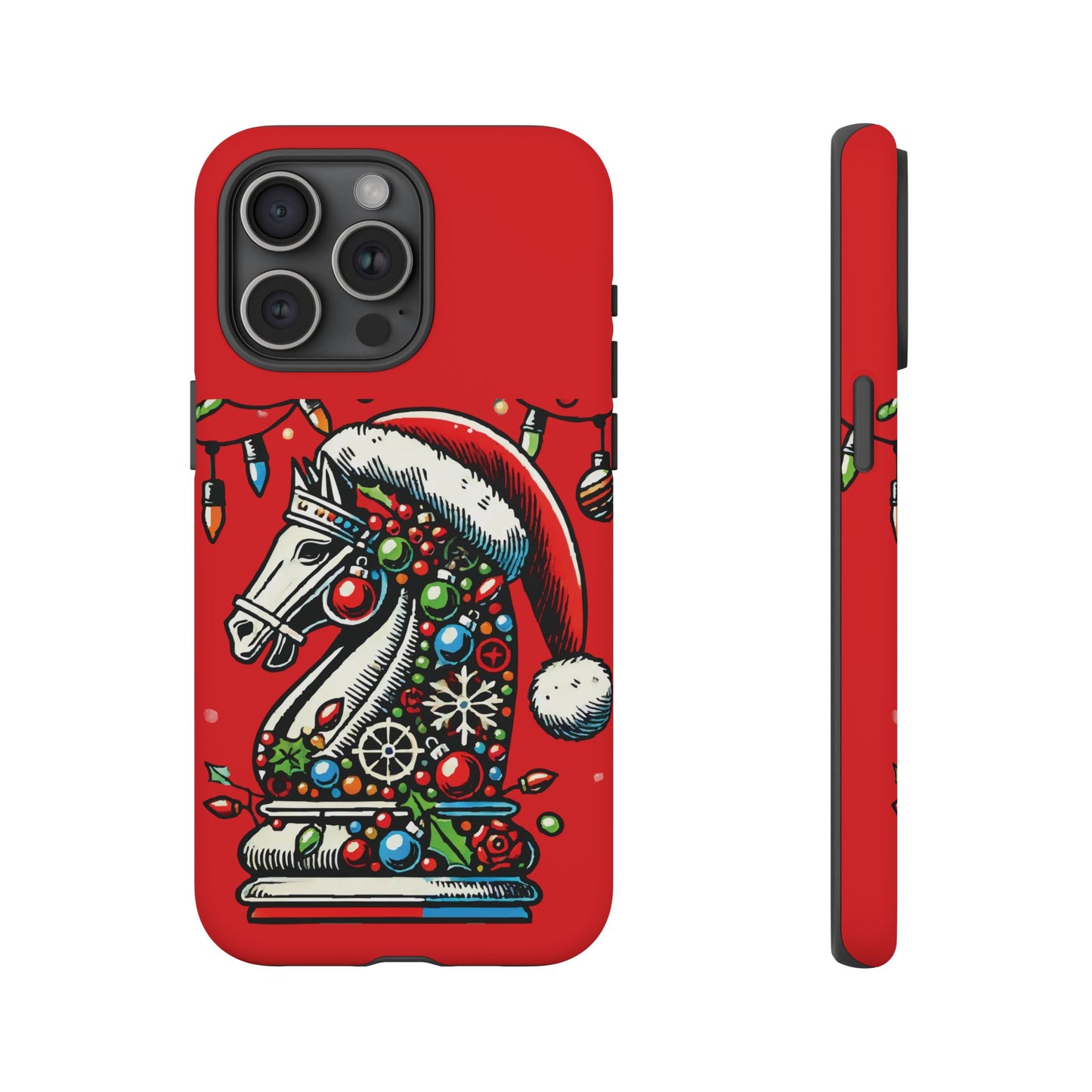 Funda Tough Navidad - Caballo Ajedrez Pop Art para iPhone, Samsung y Pixel   Phone Case  24.00 iPhone-15-Pro-Max-Matte