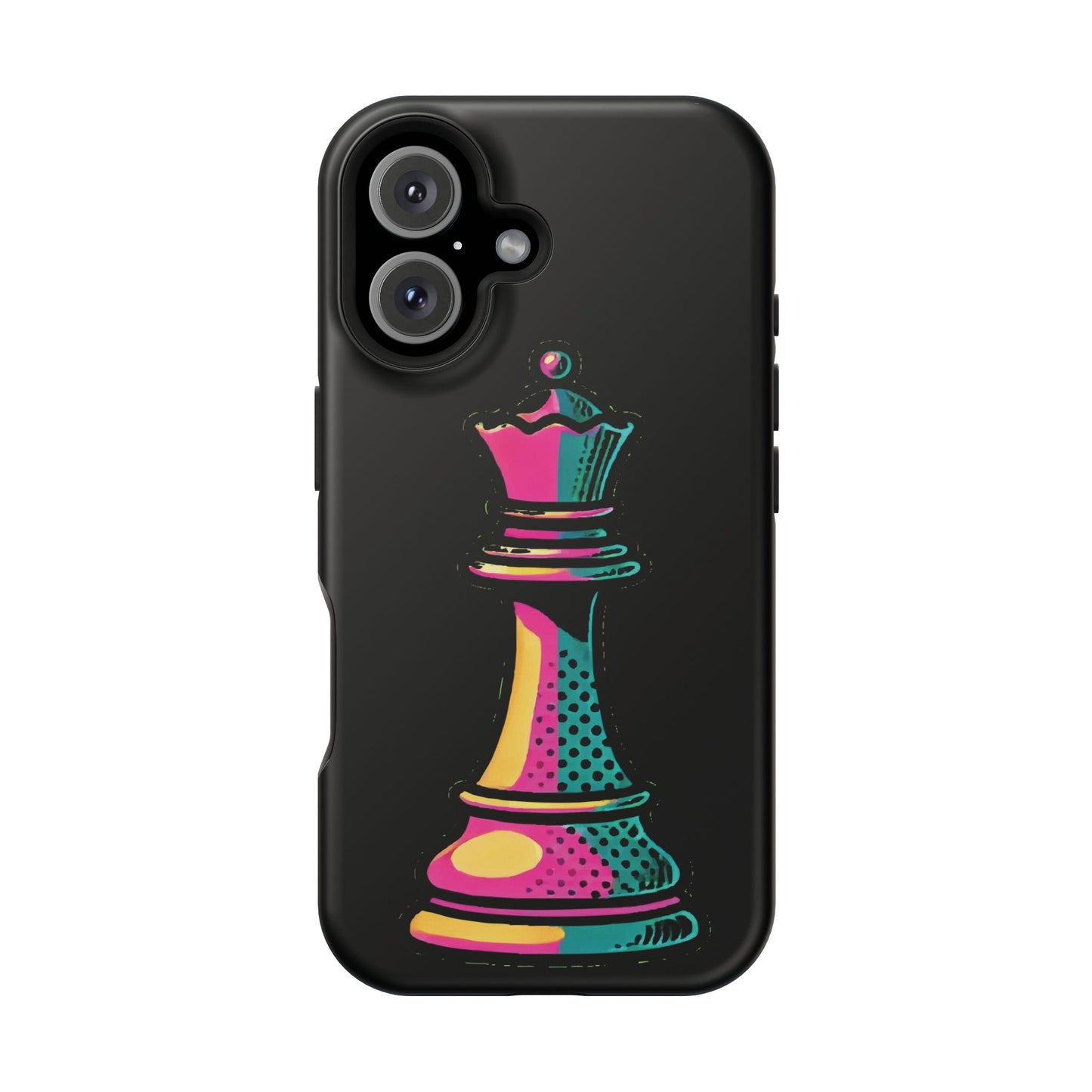 “Funda Magnética Reina de Ajedrez – Protección Doble Capa y Pop Art”   Phone Case  27.00 iPhone-16-Matte