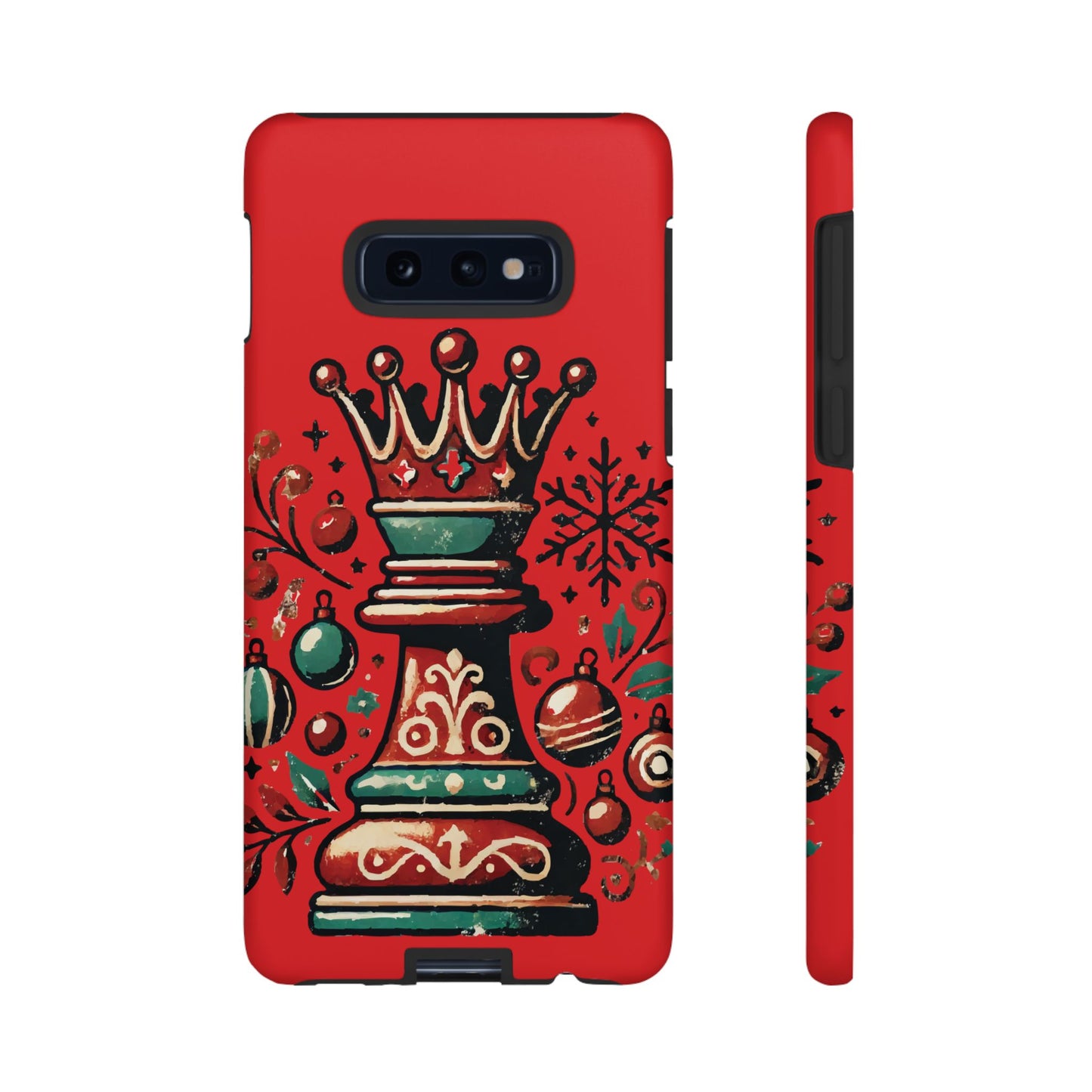 Funda Tough Case Reina Ajedrez Vintage Navideño – Protección y Estilo   Phone Case  24.00 Samsung-Galaxy-S10E-Matte