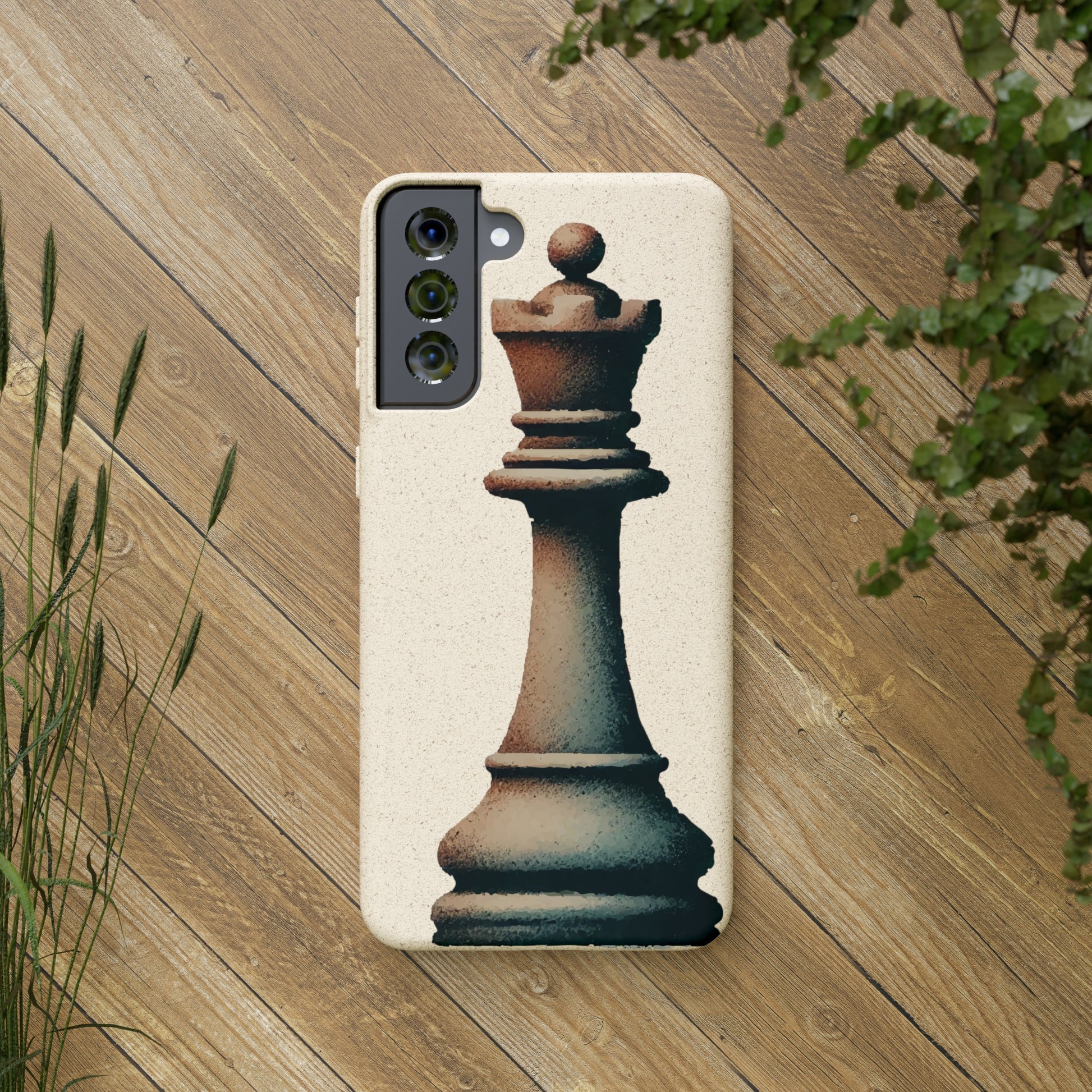 “Biodegradable Phone Case – Vintage Rook Design, Eco-Friendly Choice”   Phone Case