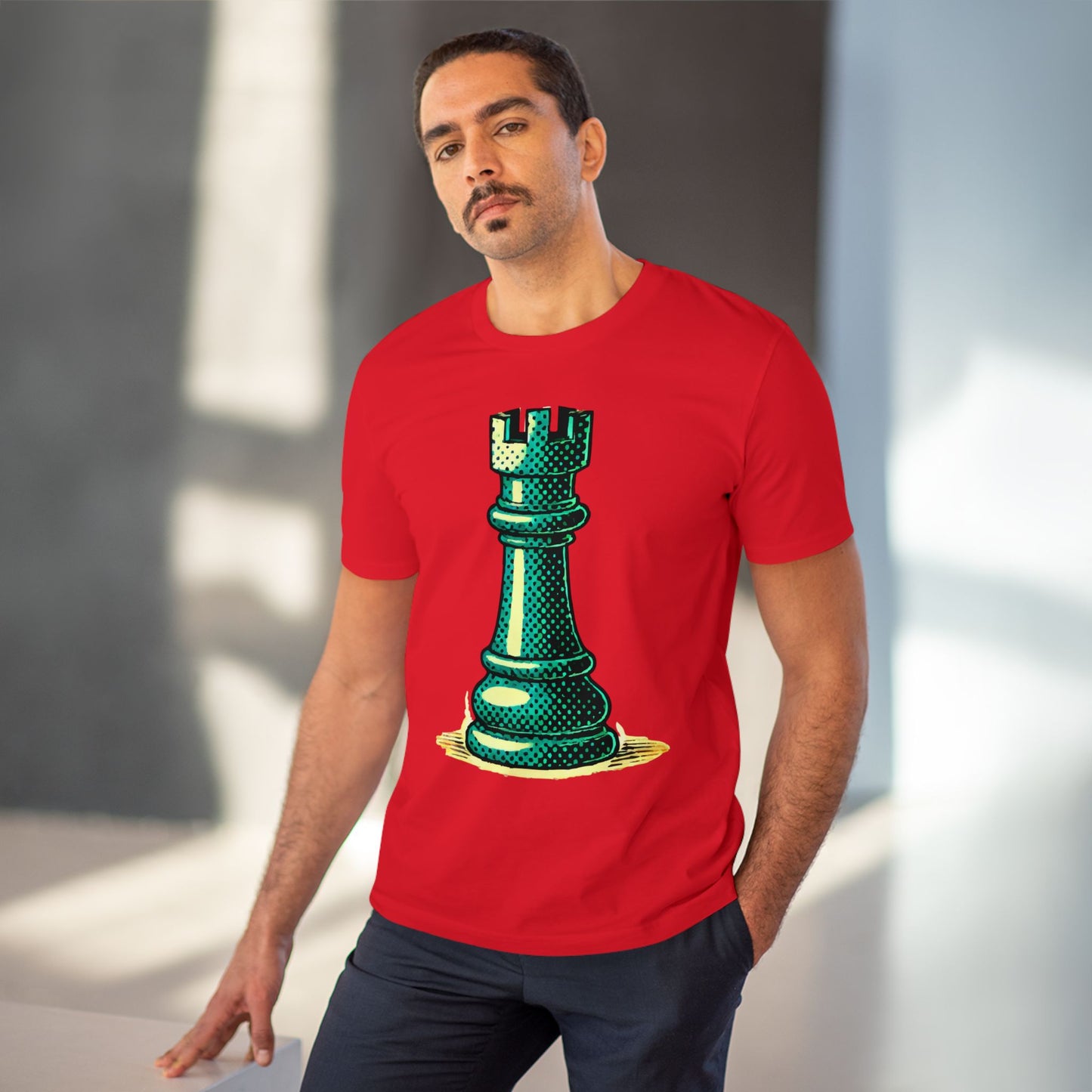 Chess Tower Organic cotton T-shirt   T-Shirt