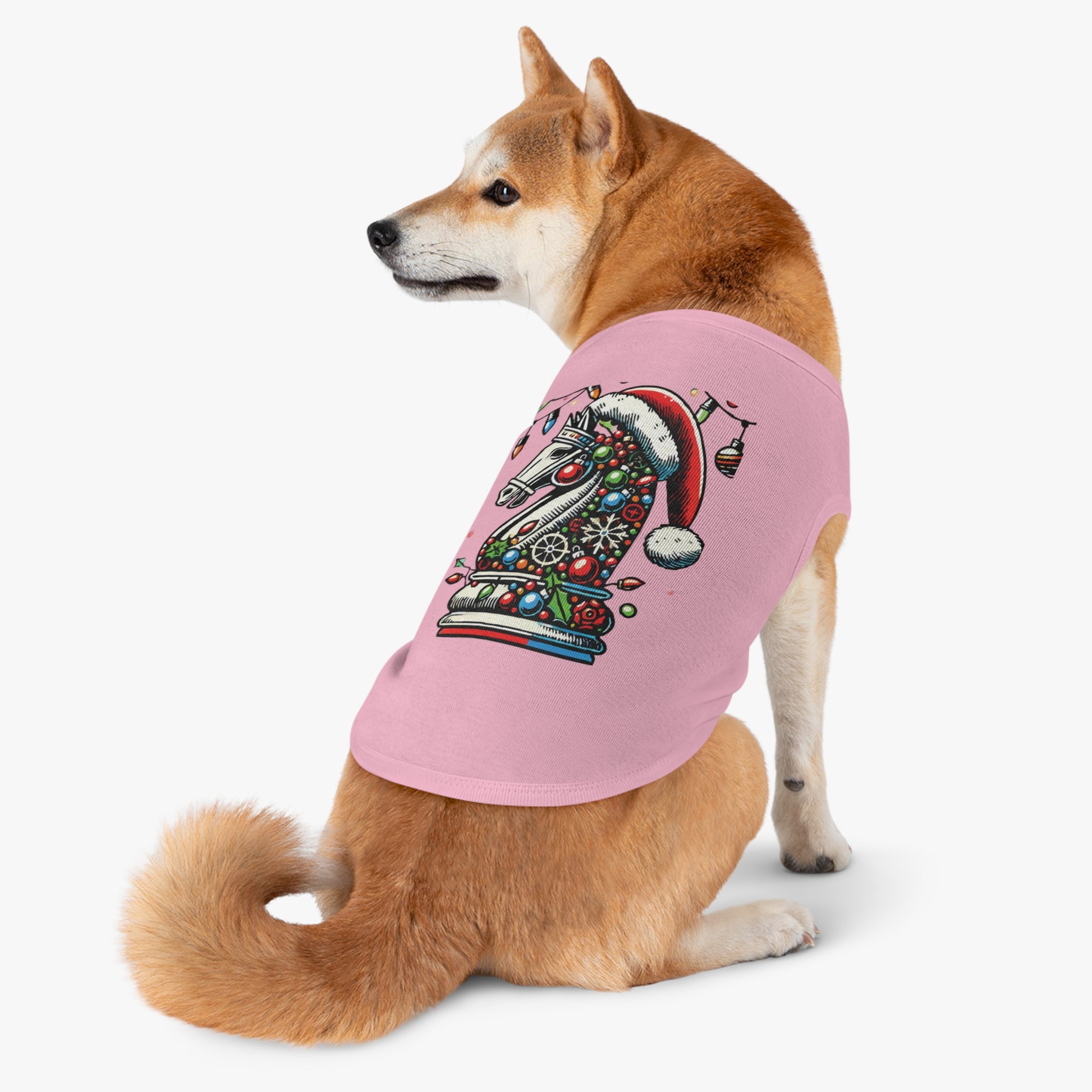 Camiseta para Perro con Diseño Navideño de Caballo en Estilo Pop Art   Pets