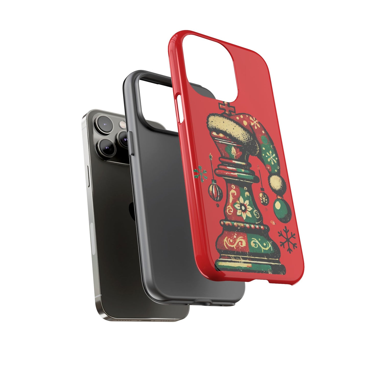 Funda Tough Case Rey Vintage – Protección y estilo navideño retro   Phone Case