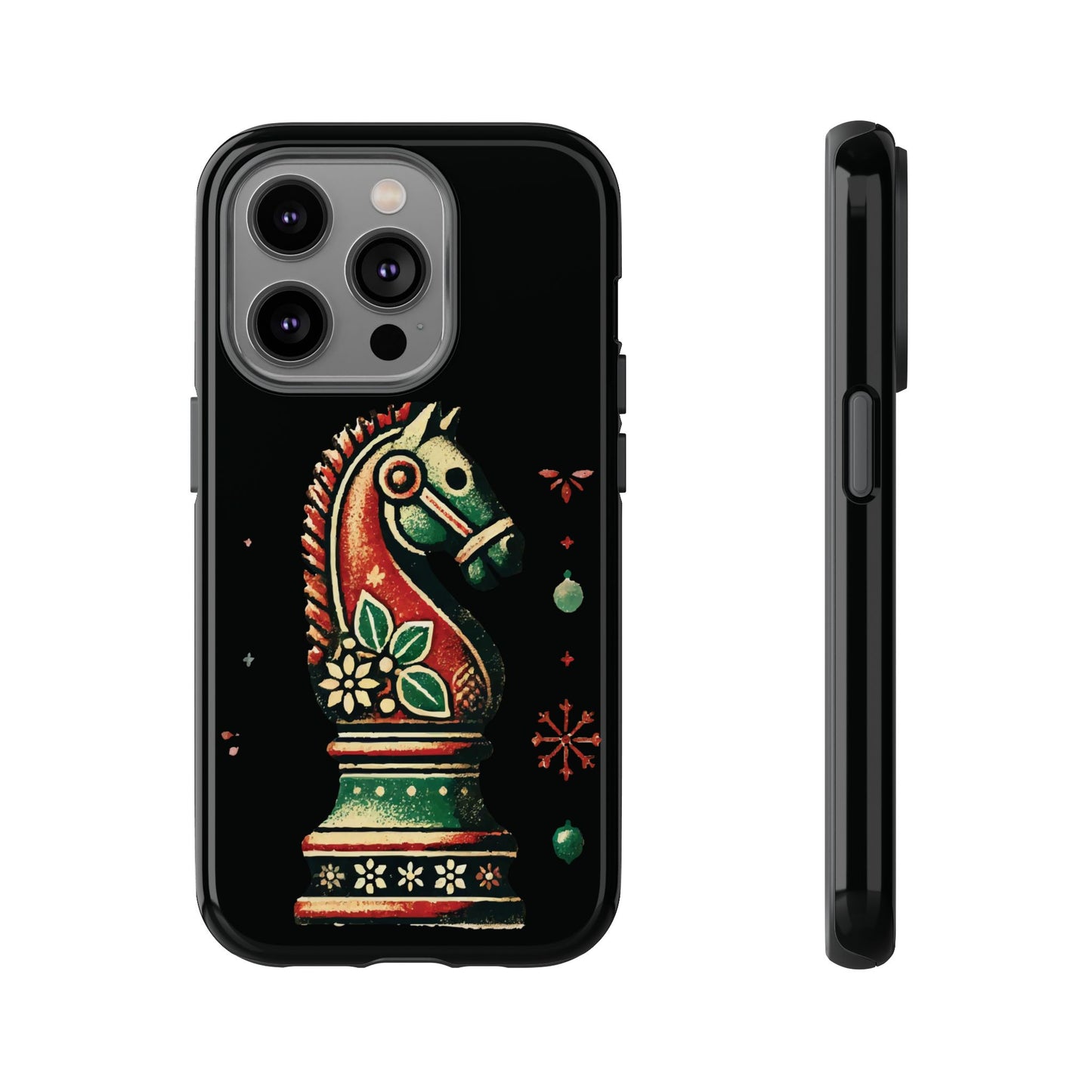 Funda Tough Case Vintage Caballo de Ajedrez – Estilo Navideño   Phone Case  24.00 iPhone-14-Pro-Glossy