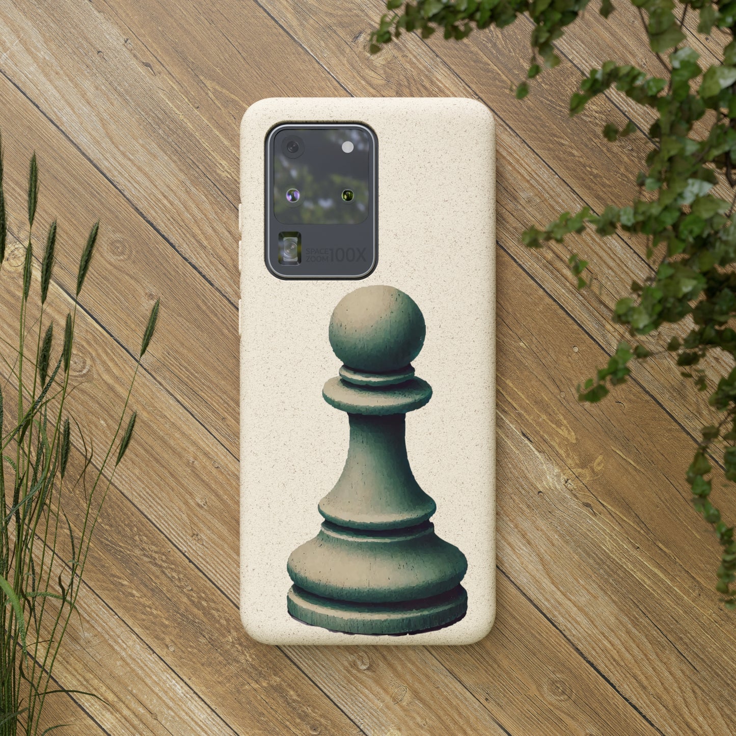 “Biodegradable Phone Case – Vintage Pawn Design, Eco-Friendly Choice”   Phone Case