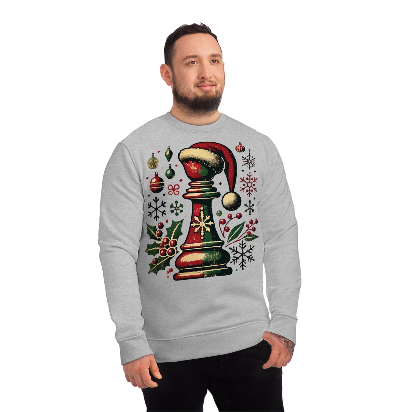 Sudadera Unisex Changer - Alfil Vintage Navideño, Elegancia y Comodidad   Sweatshirt